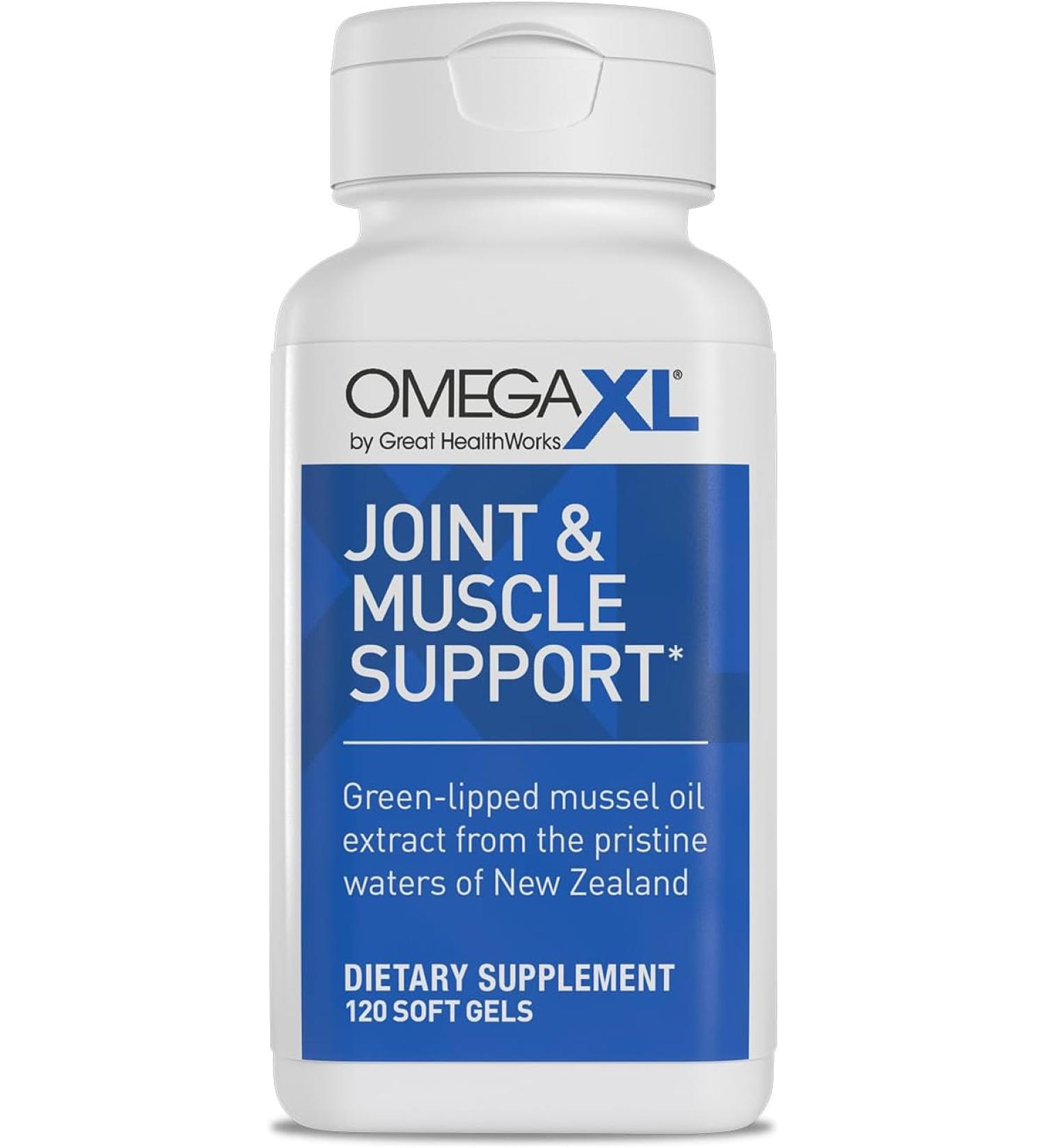 OmegaXL Joint & Muscle Health Supplement - Supports Mobility & Inflammatory Response - 120 Softgels - Buy Online on GoSupps.com