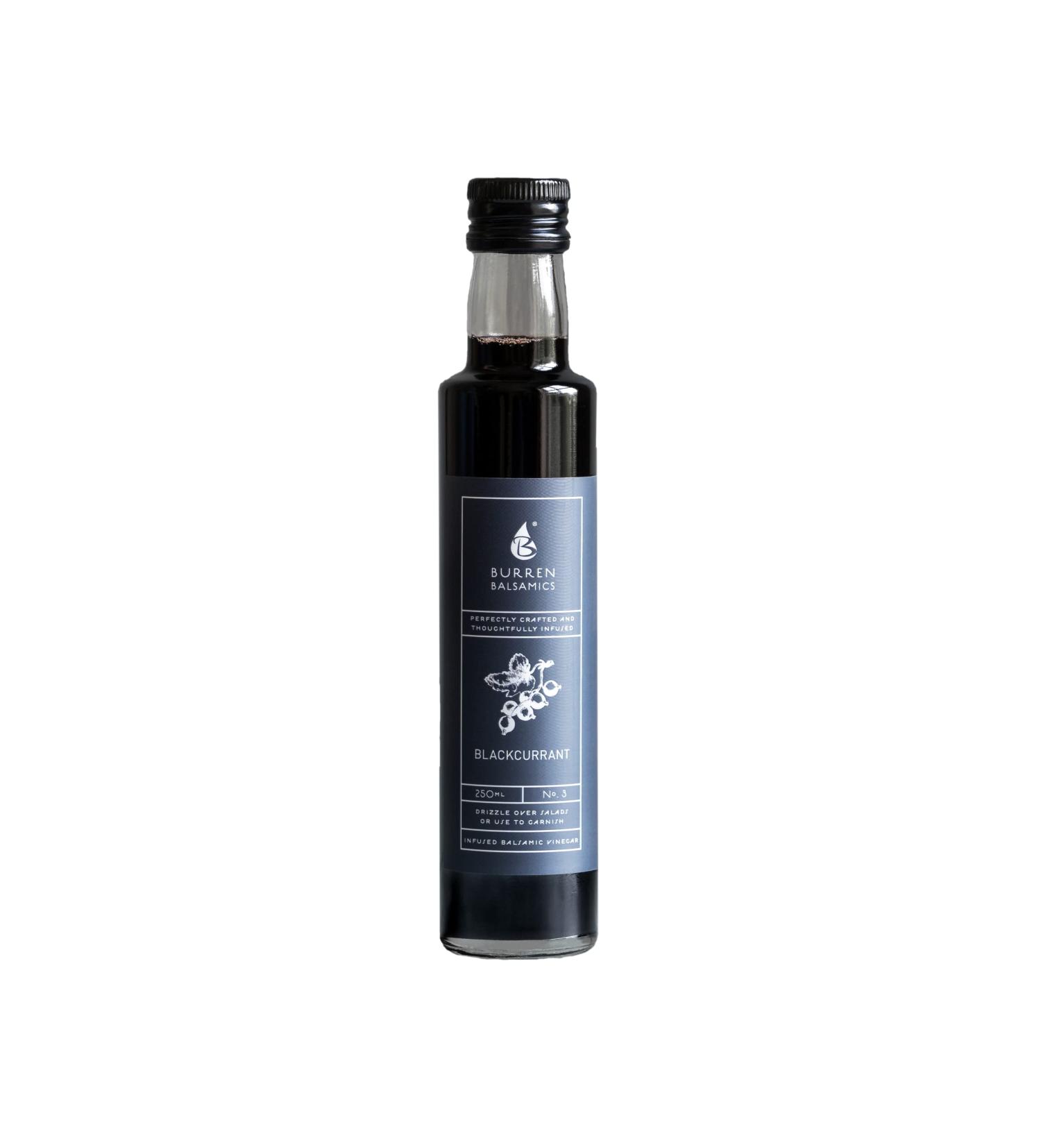 Burren Balsamics Blackcurrant infused Balsamic Vinegar of Modena 250ml Blackcurrant 250ml