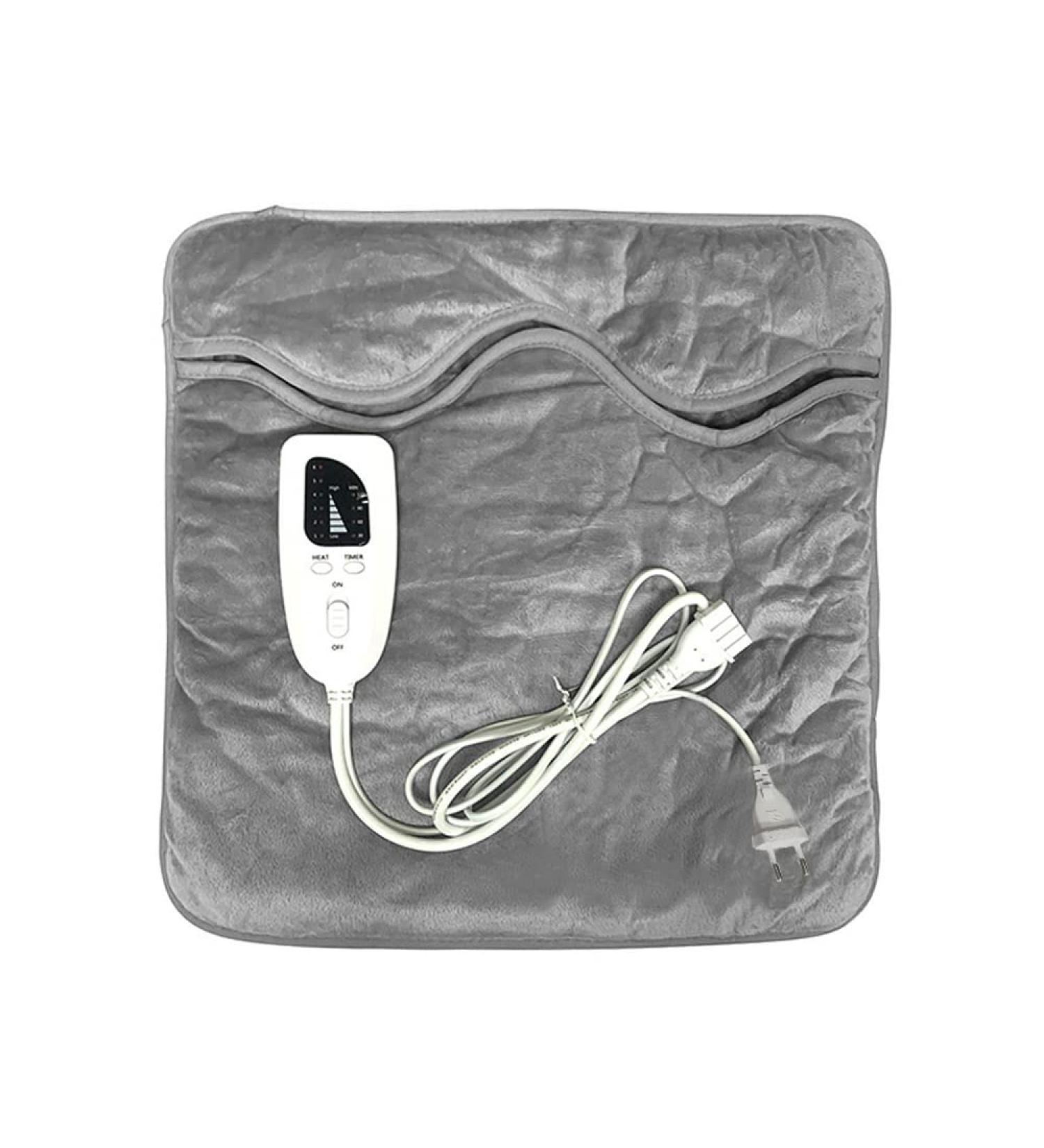 Electric Foot Warmer with 6 Heat Levels & Timers | Washable 40x40cm Heat Pad for Back Pain Relief | EU Plug International Shipping - Buy Online on GoSupps.com