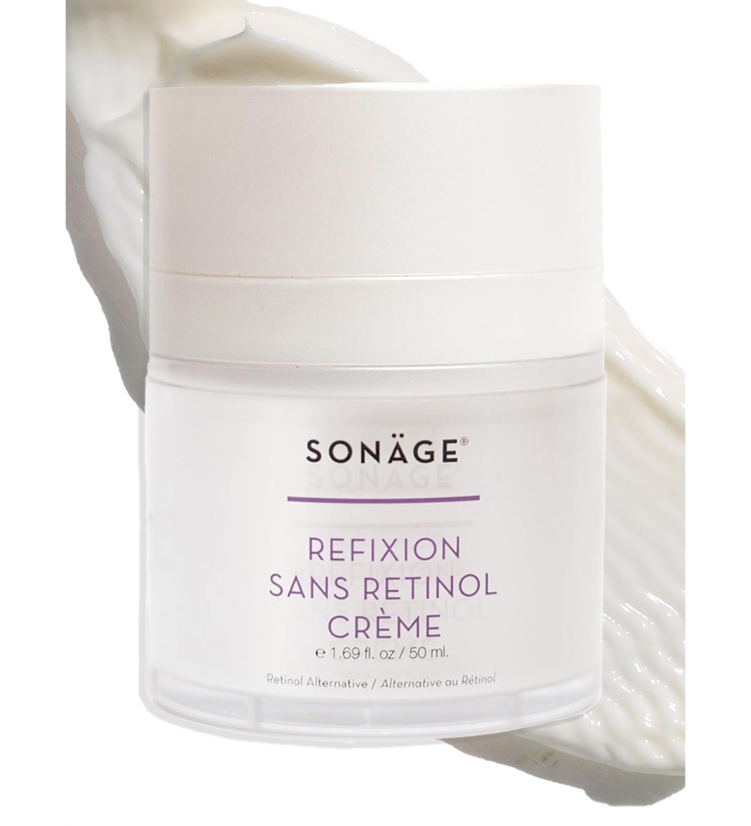 SONAGE Refixion Sans Retinol Cream - Best Bakuchiol Moisturizer for Wrinkles | Gentle Retinol Alternative for Sensitive Skin - Buy Online on GoSupps.com