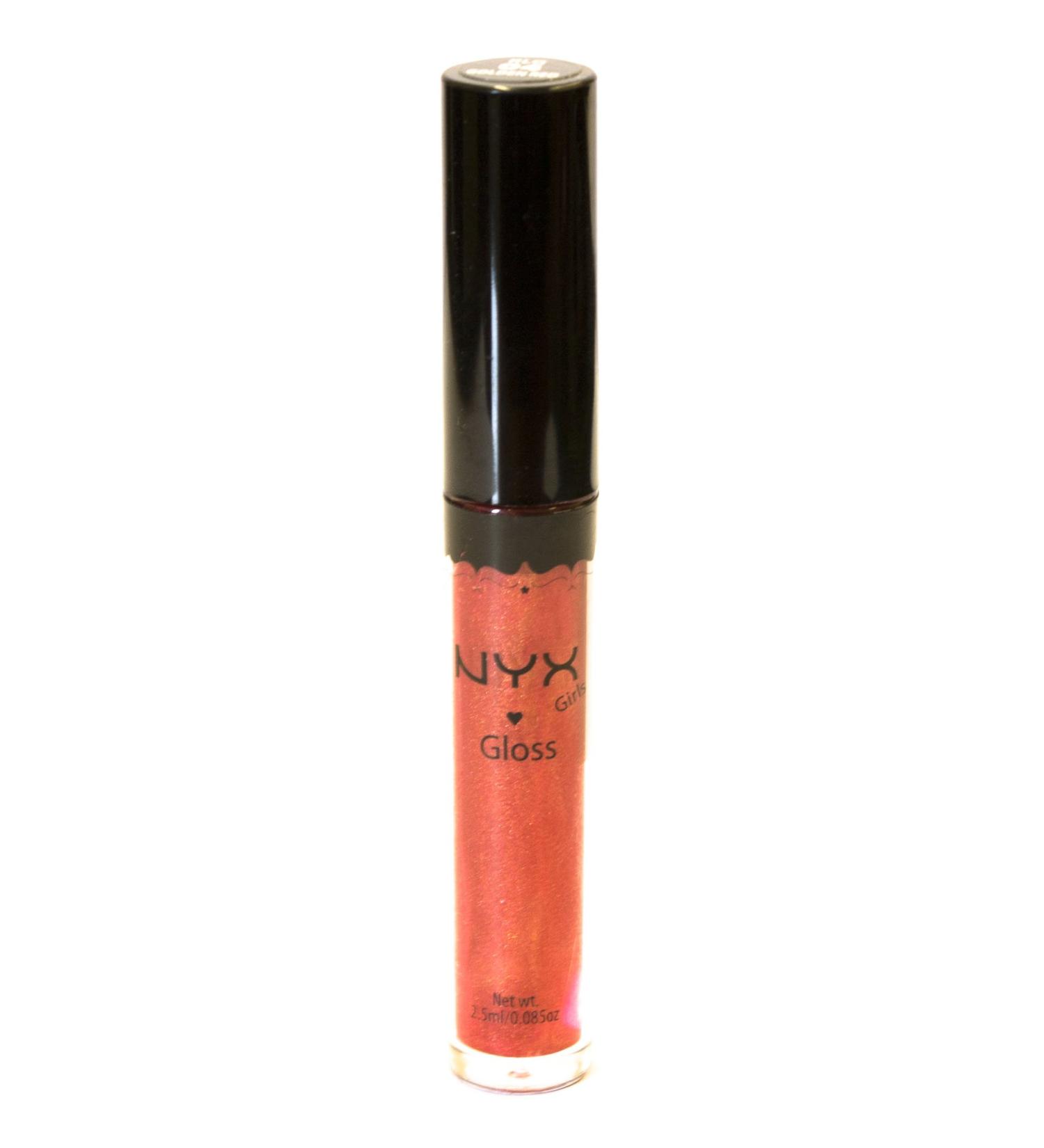 NYX Girls Round Lip Gloss -Color RLG 04 - Gold Red