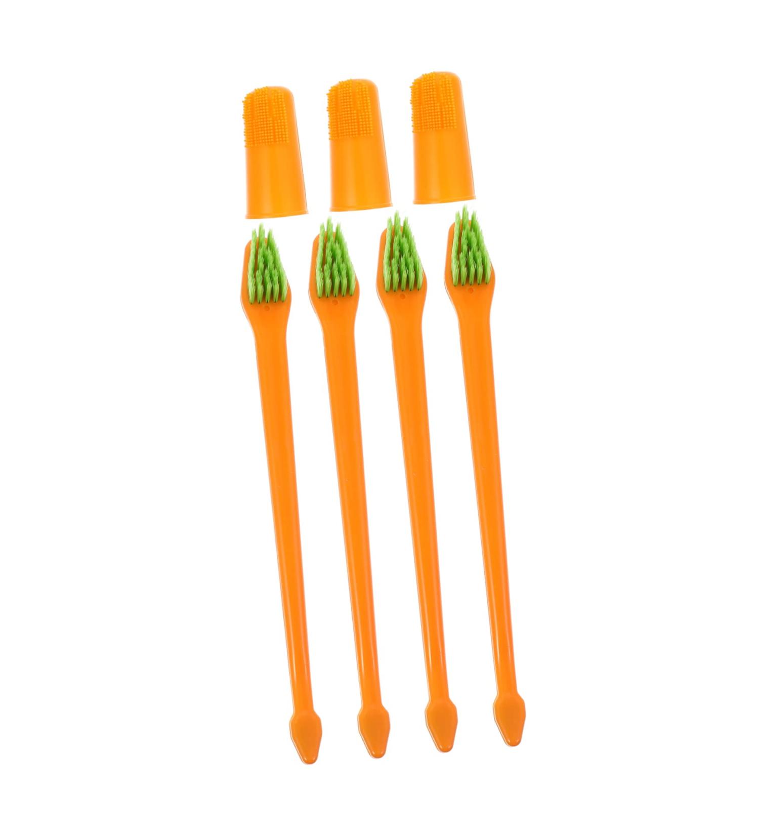 BESPORTBLE 1 Set Pet Toothbrush Dog Care Toothbrush Dog Teeth Cleaning Stick Dog Toothpaste Pp Orange - Buy Online on GoSupps.com