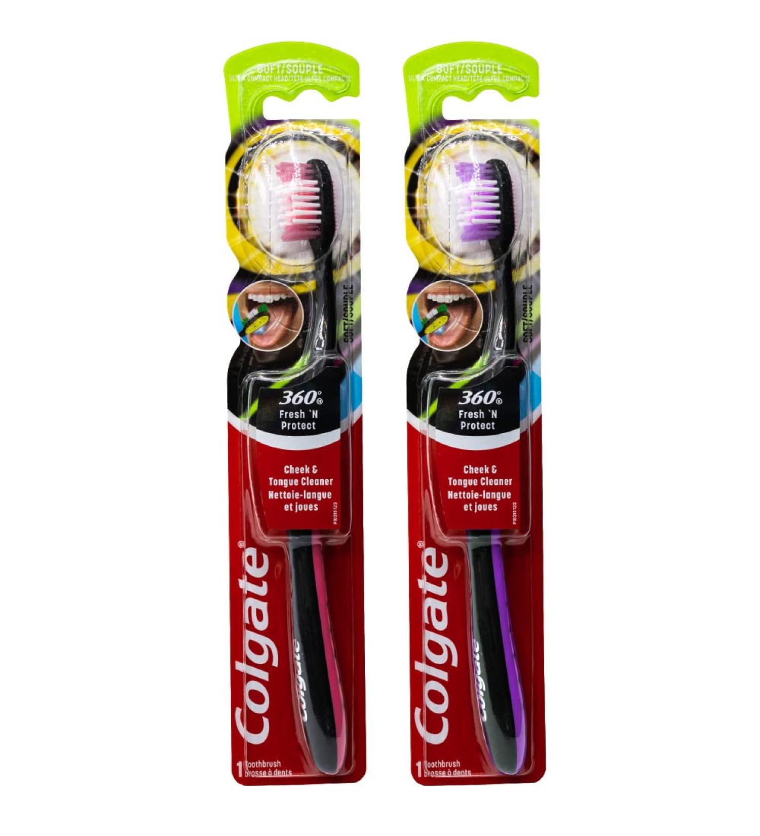 Colgate 360 Fresh N' Protect Ultra Compact Soft Toothbrush (Pack of 2) - Buy Online on GoSupps.com