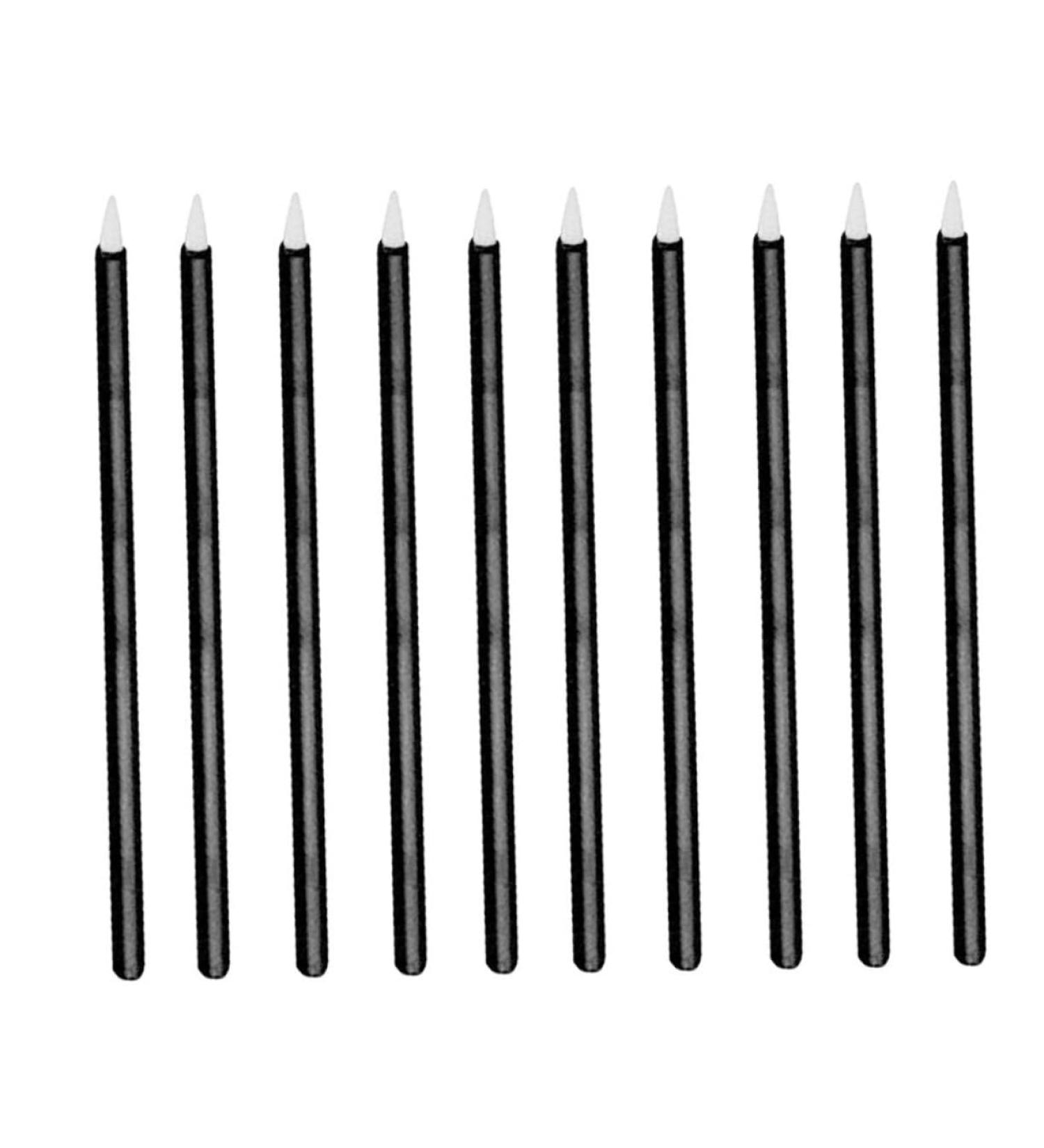 DRESSOOS 100pcs Disposable Eyeliner Cosmetic Eye Sticks White Eyeliner Pencil Gloss Wand Artificial Fiber - Buy Online on GoSupps.com