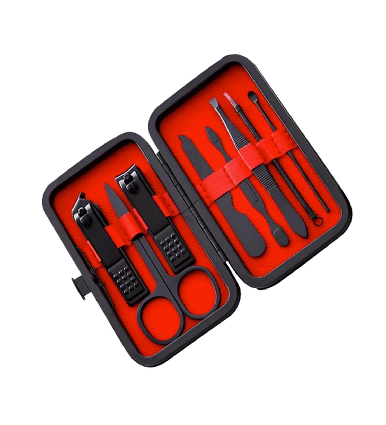 Nail Clippers Set Stainless Steel Fingernail Clippers Ultra Sharp Sturdy Nail Cutter with Nail File Used Men and Women (Color : Black) - Buy Online on GoSupps.com
