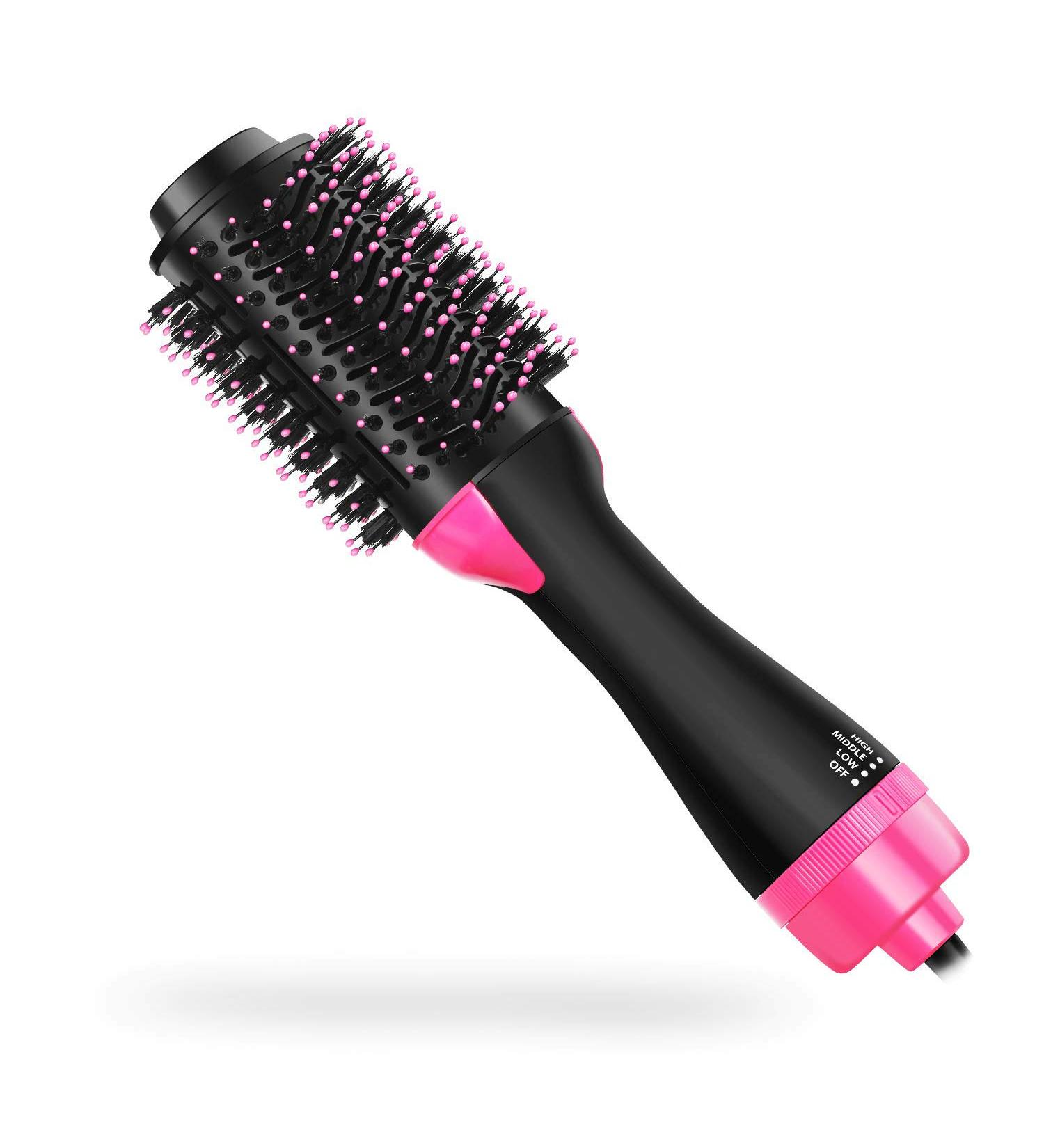 Multifunctional negative ion hair dryer hair dryer comb straight straight dual-use hair straightener hot air comb - Buy Online on GoSupps.com