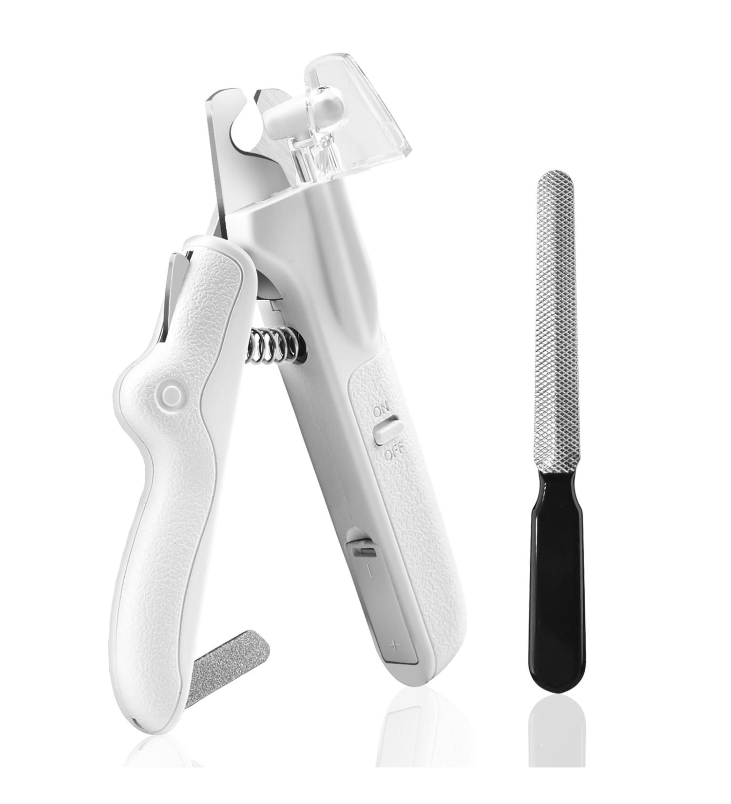 CIICII Dog/Cat Nail Clippers with LED Light Pet Nail Clipper - Dog Nail Trimmer with Built-in Nail File & Extra Dog Nail File for Small Medium Large Breed Dogs & Cats Claw Care Manual Dog Nail Clippers - Buy Online on GoSupps.com