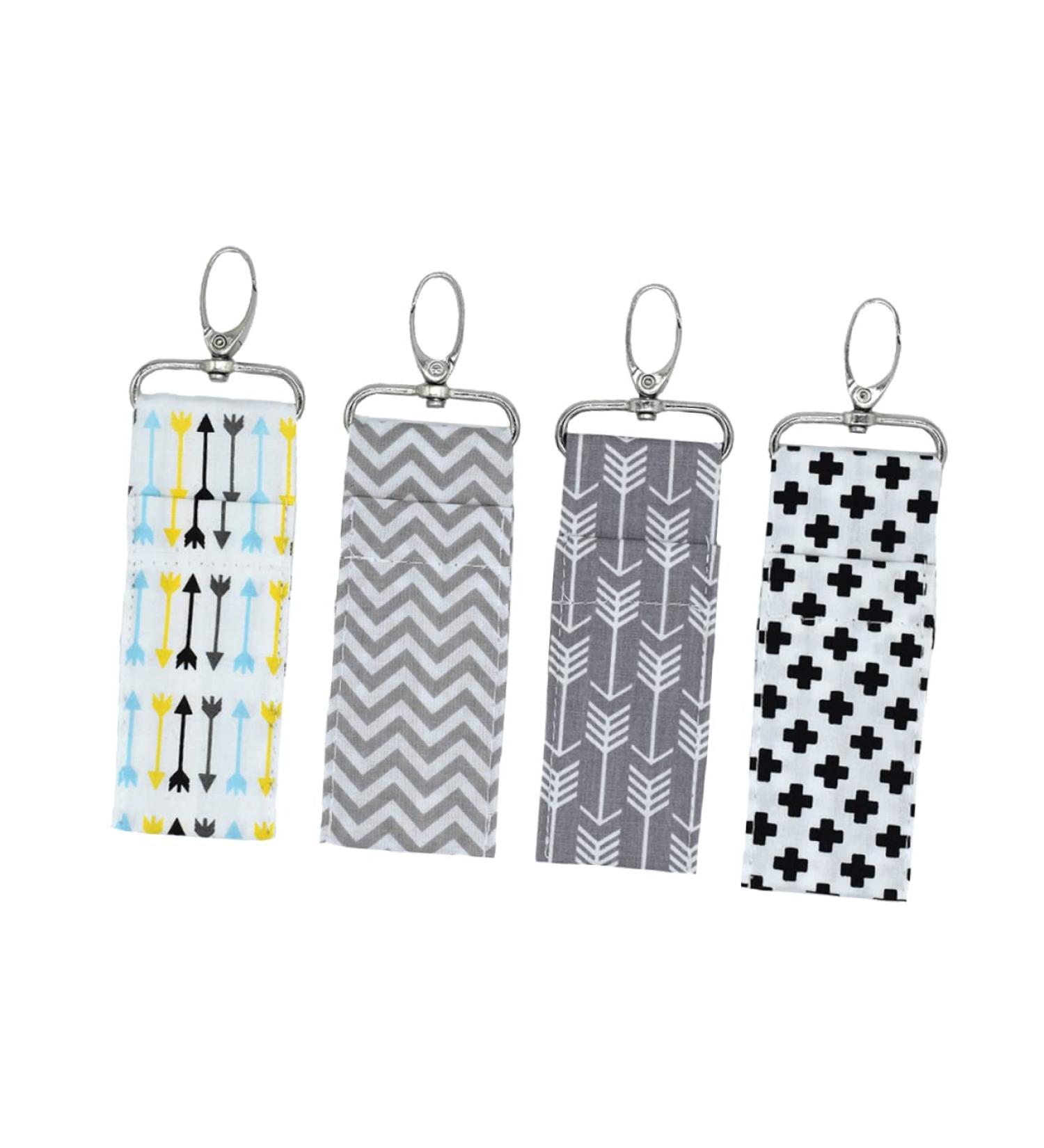  FRCOLOR FRCOLOR 4pc Lip Gloss Holder Lipgloss Holder Pouch Holder Holder Cotton Lipstick Bag Hanging Lipstick Holder Women Lipstick Holder Wave Pattern Key Bags Wavy Pattern Key Case - Buy Online on GoSupps.com