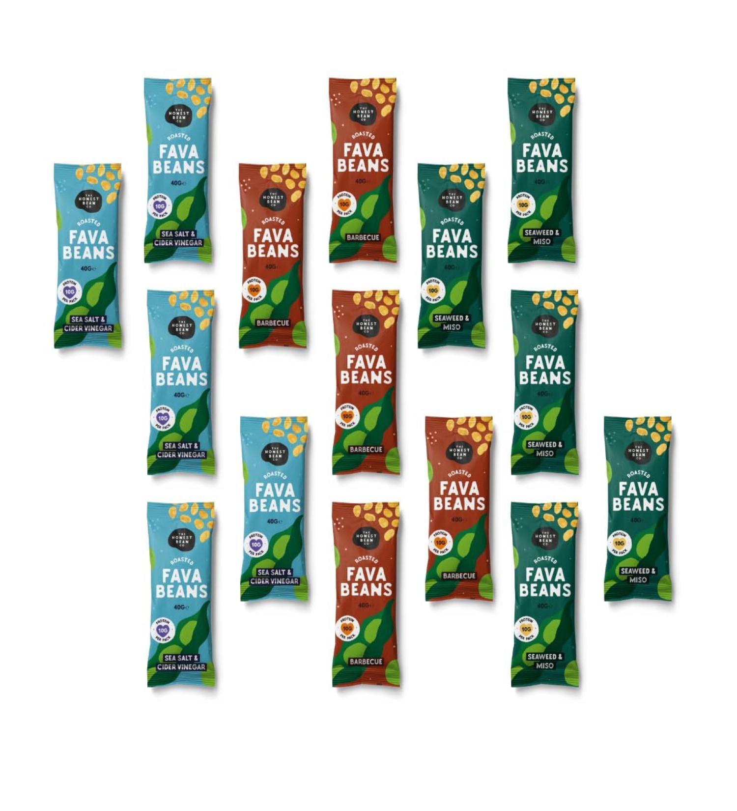 Honest Bean co (15x40g) Yorkshire Fava bean Multipack - Buy Online on GoSupps.com