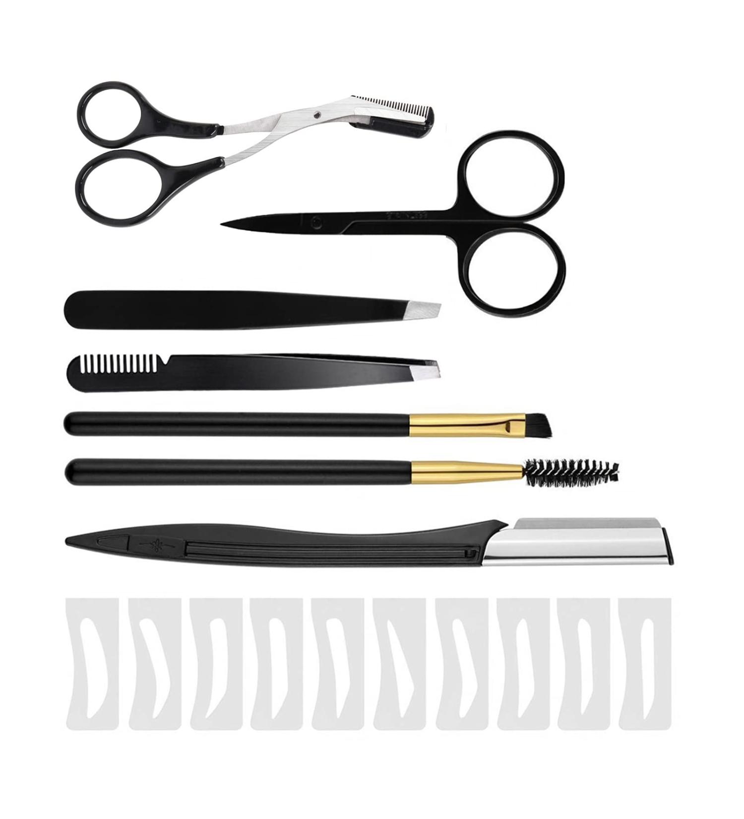 17 Pcs Eyebrow Trimming Kit - Complete Grooming Set for Perfect Eyebrow Shaping - Ideal for Women and Men - Buy Online on GoSupps.com