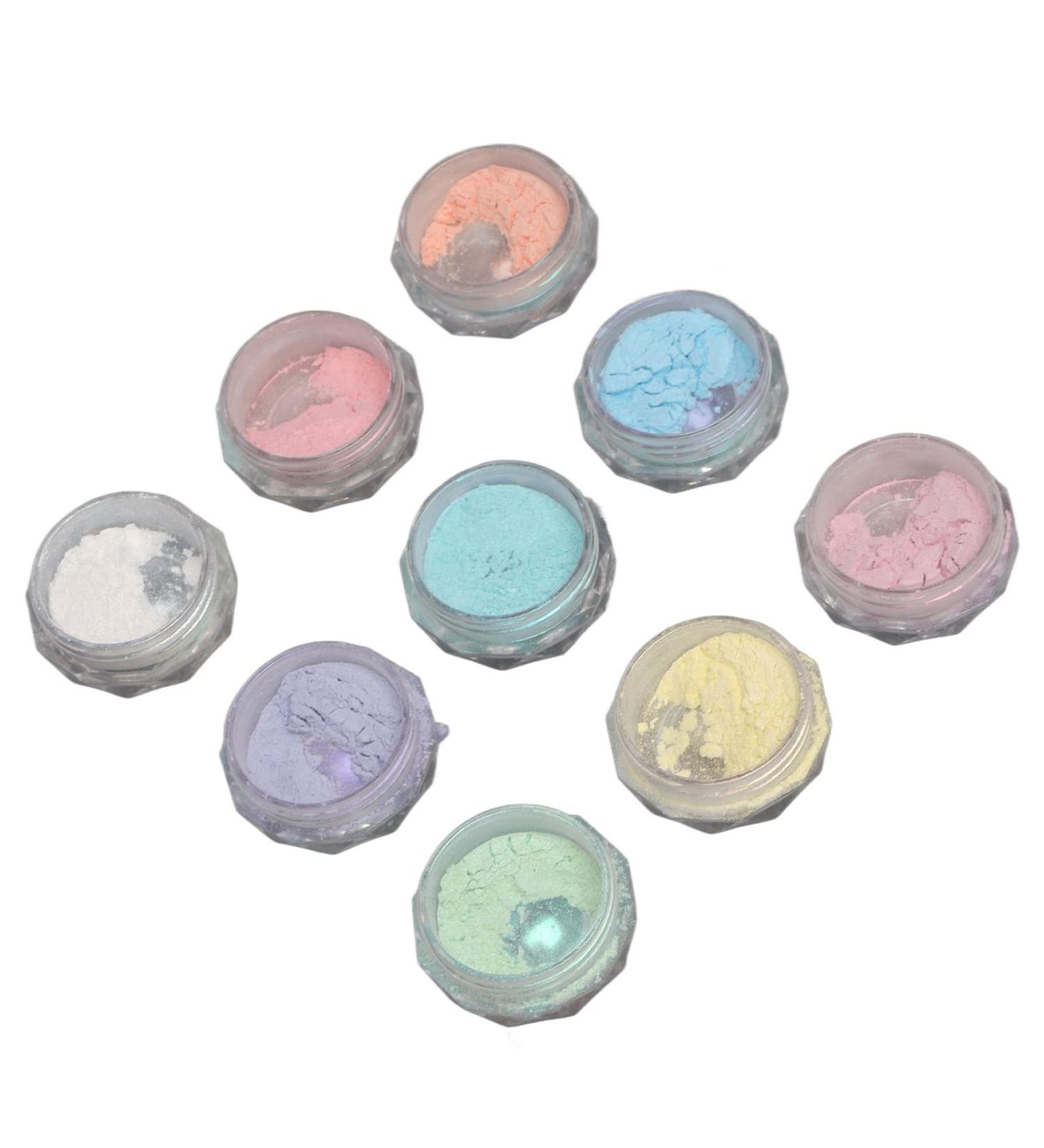 Mirror Effect Manicure Powder Double Ended 9 Colors Nail Art Glitter Powder Individual Boxed Applicator for Nail Salon - Buy Online on GoSupps.com
