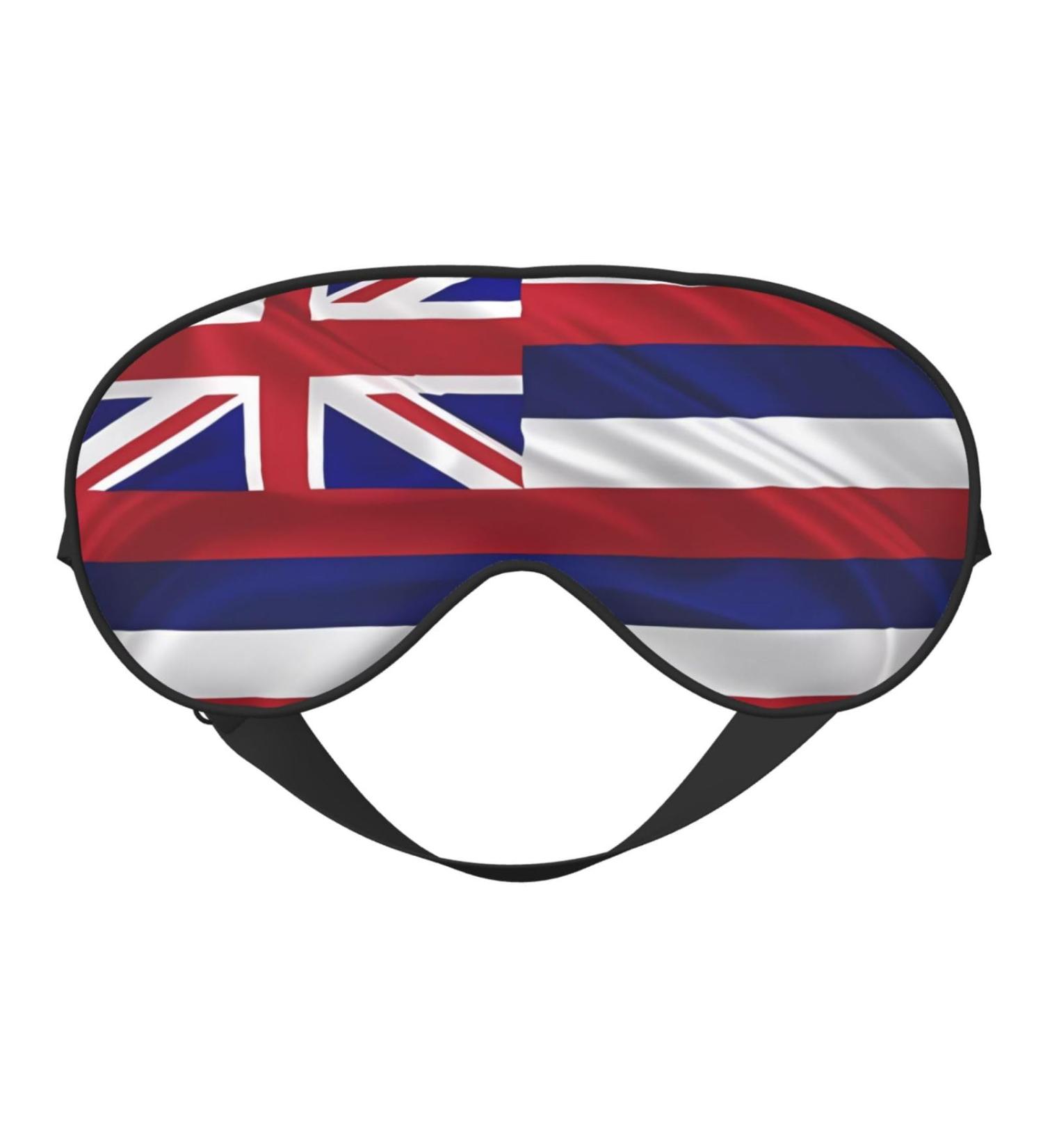 Buy Hawaiian Flag Unisex Eye Mask | Adjustable Blackout Sleep Mask for Travel Yoga & Office - Buy Online on GoSupps.com