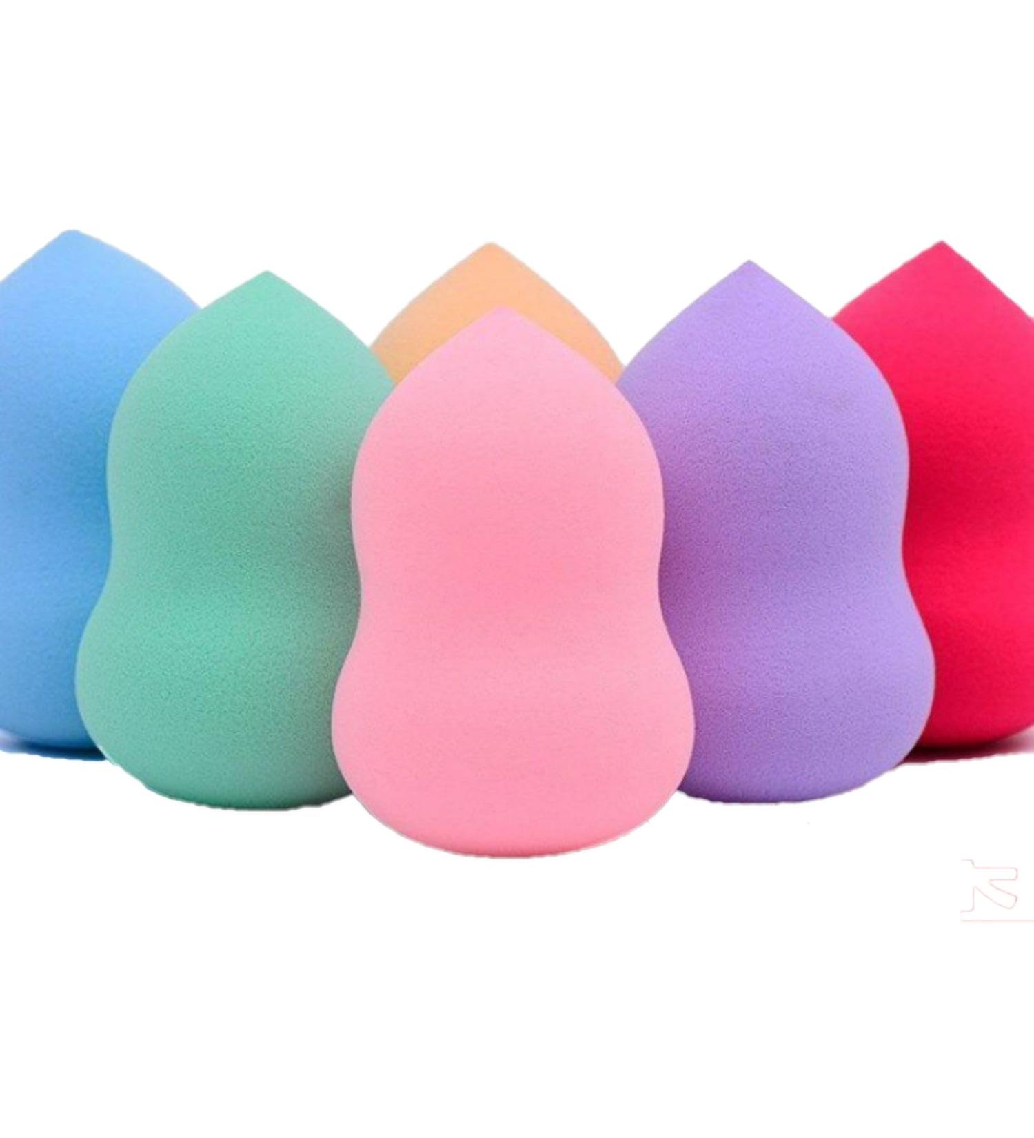 Makeup Sponge 5 Pieces Of Gourd-Shaped Puff Beauty Eggs Do Not Eat Powder Egg Tools Wholesale Independent 5 Colors Randomly Send The Bracket