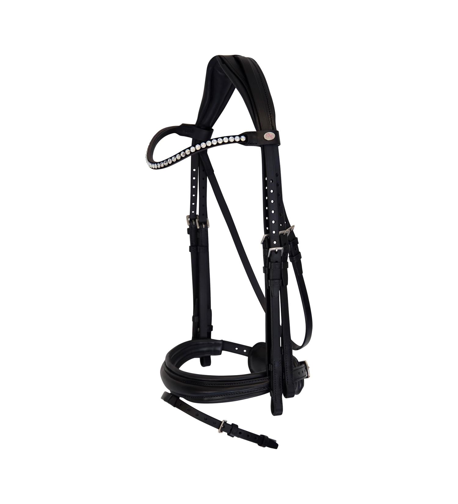 St bben Bridle 2810 Switch Magic Tack - Black Varnish Warmblood with Curved Noseband | International Shipping - Buy Online on GoSupps.com