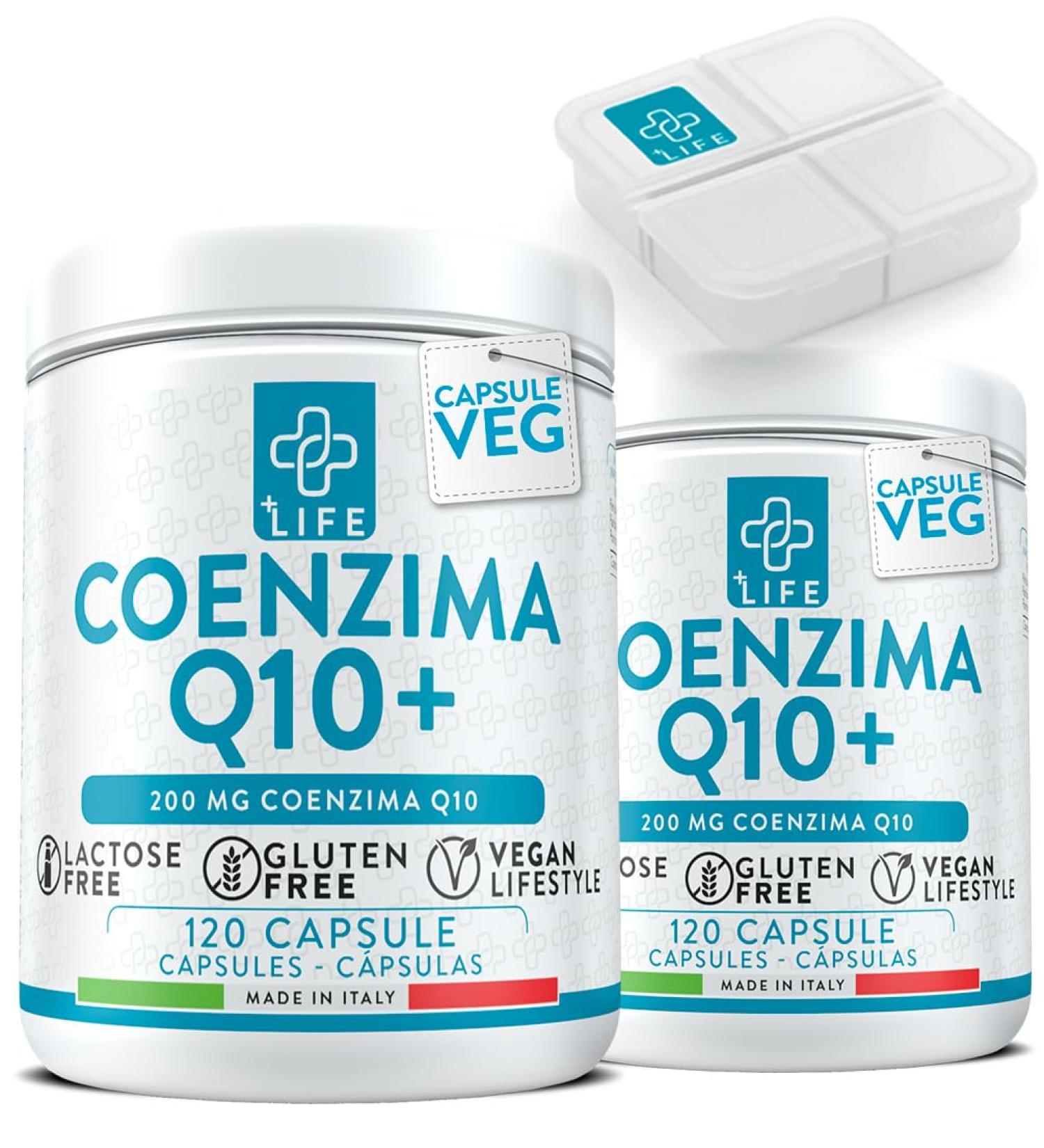 Buy +LIFE Coenzyme Q10 Ubiquinol 200mg High Dose Antioxidant & Anti-Aging Supplement | PiuLife 240 Capsules - International Shipping Available - Buy Online on GoSupps.com