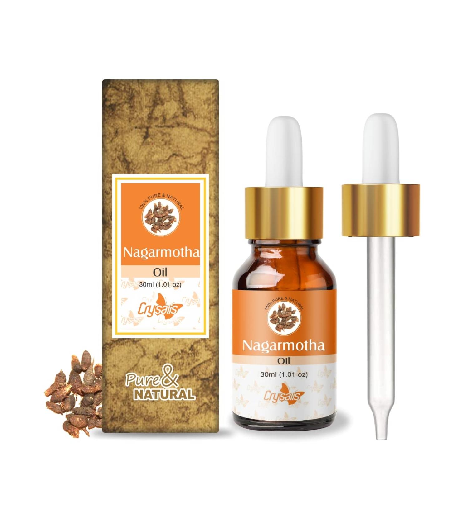 Crysalis Nagarmotha Oil 30ml | 100% Pure & Natural Cyperus Scariosus Essential Oil | Therapeutic Grade for Healthy Skin & Hair | Organic & Undiluted - Buy Online on GoSupps.com