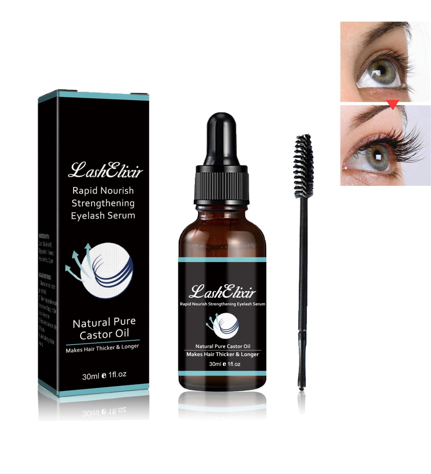Lashelixir Eyelash Serum Lashelixir Rapid Growth Strengthening Eyelash Serum Lash Elixir Castor Oil Eyelash Serum Organic Castor Oil Eyelash Serum Rapid Eyelash Lash Growth Serum - Buy Online on GoSupps.com
