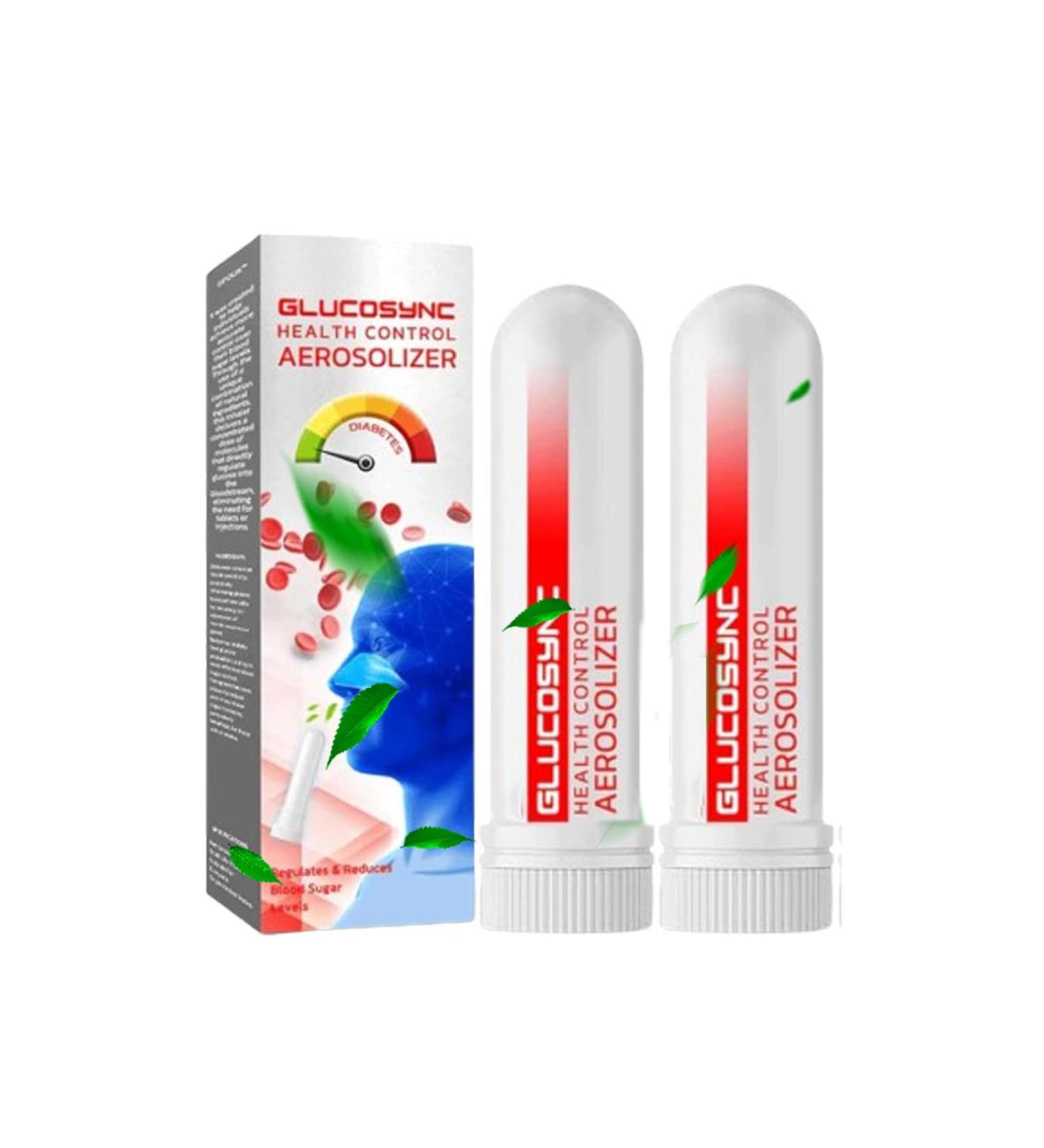 Glucosync Health Control Aerosolizer - 2PCS for Blood Sugar Management | International Shipping Available - Buy Online on GoSupps.com