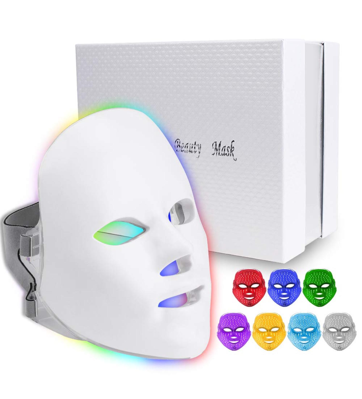 7 Colors Light Therapy Facial Mask for Home Use | Illuminate Your Skin - Buy Online on GoSupps.com