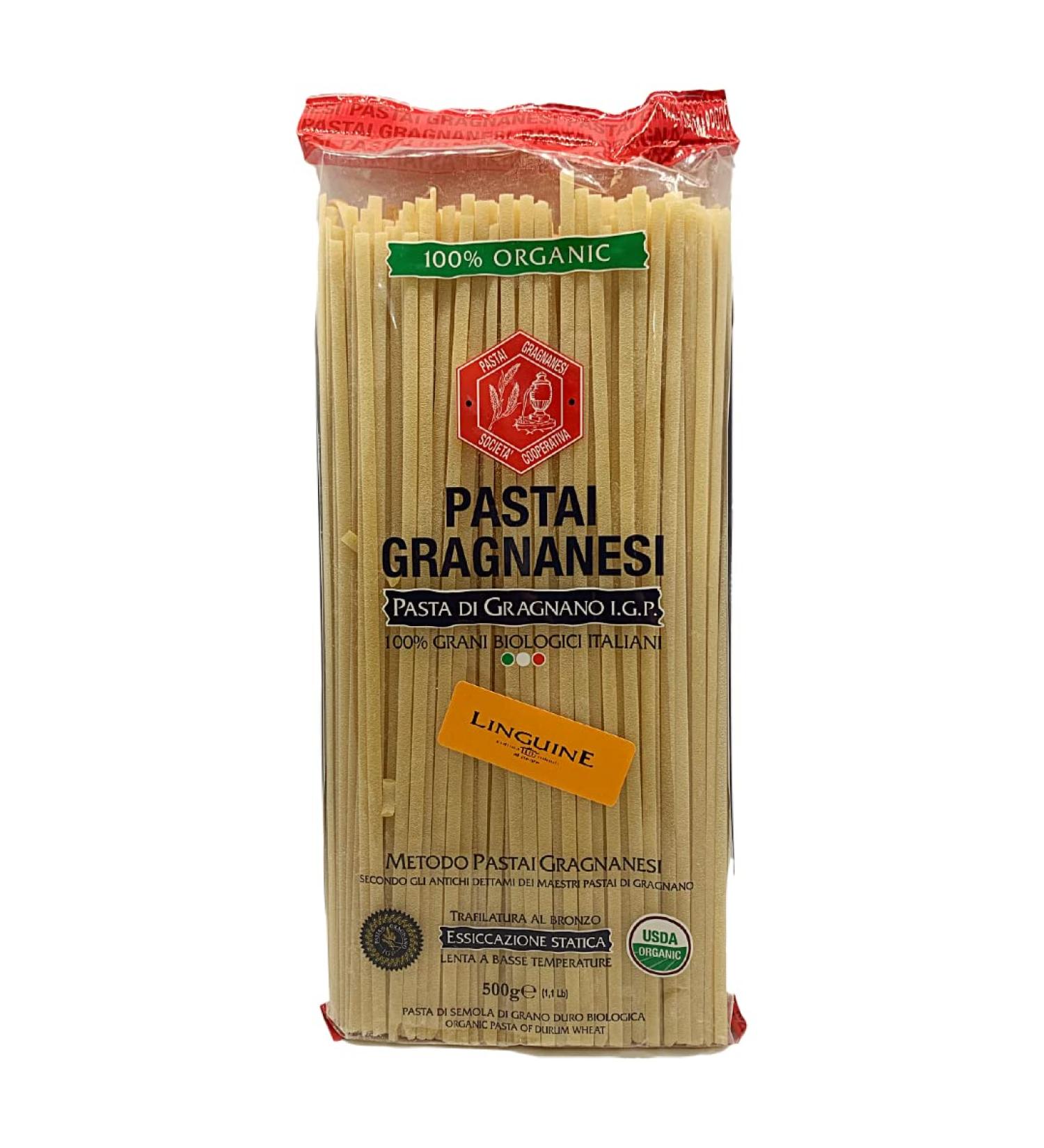 Linguine Organic Italian Pasta di Gragnano I.G.P. | 17.6 oz (500g) - Authentic & Delicious - Buy Online on GoSupps.com