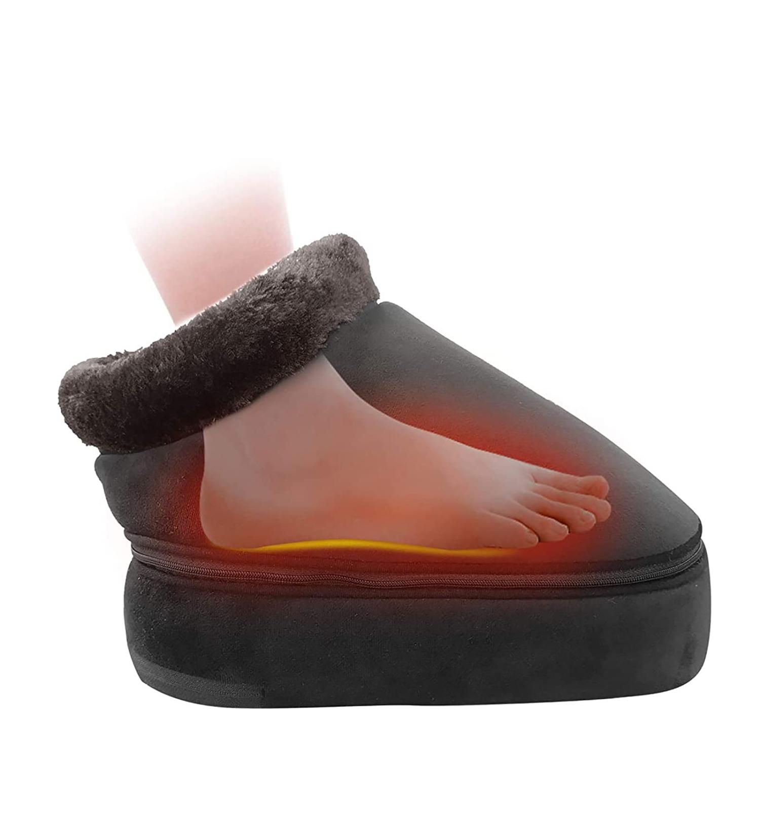BATIVE Foot Warmer - 3 Speed Heating Pad with 3D Kneading Massage & Washable Plush Cover for Ultimate Foot Relief | International Shipping Available - Buy Online on GoSupps.com