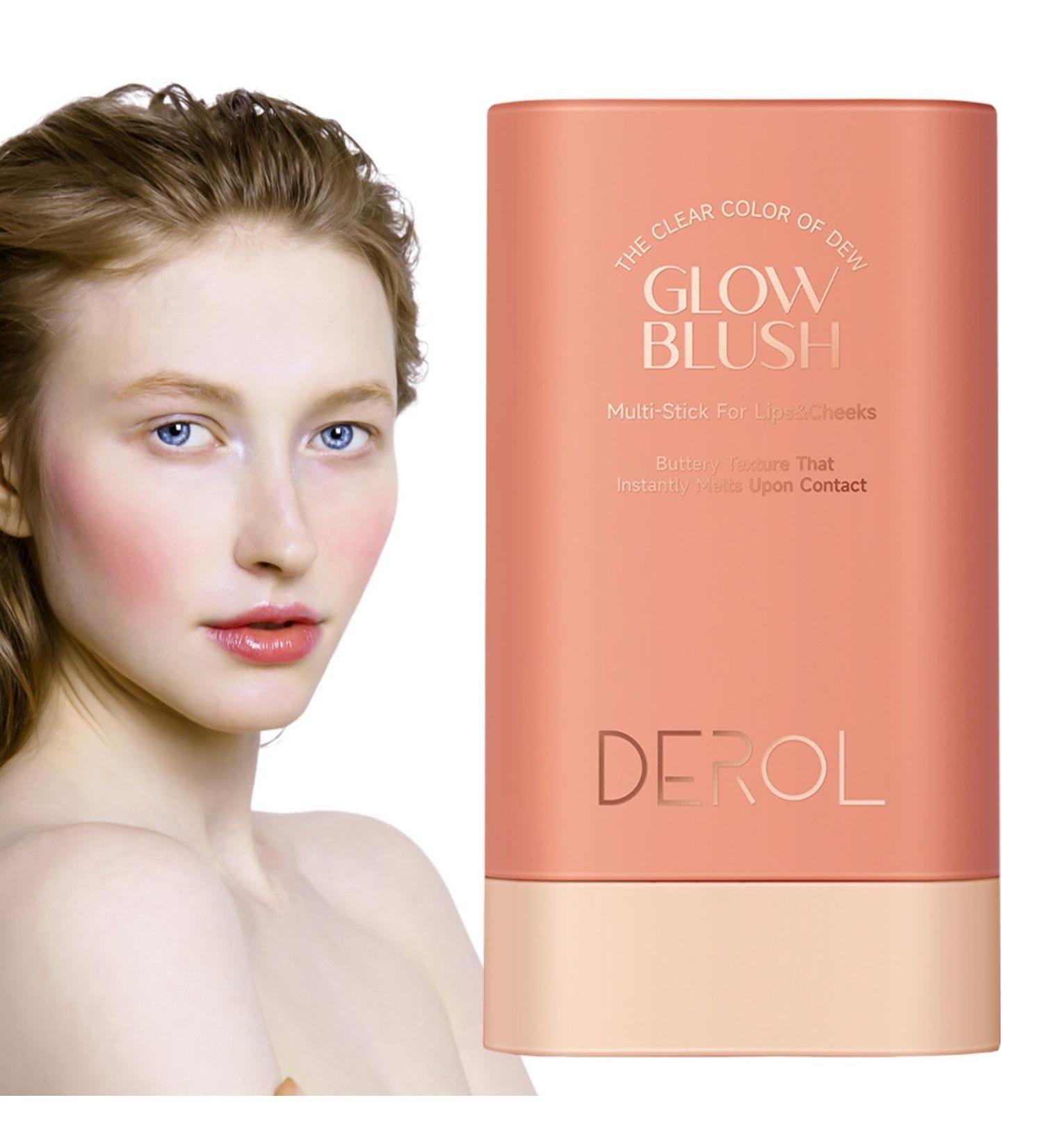 Cheek Cream Blushes Stick - Cheek Tint Cream Blushess for Natural Makeup - Rotating Design Makeup Blushes Stick Waterproof Long Lasting Cheek Tint For Women Girls Mature Skin Rowces 02 - Buy Online on GoSupps.com