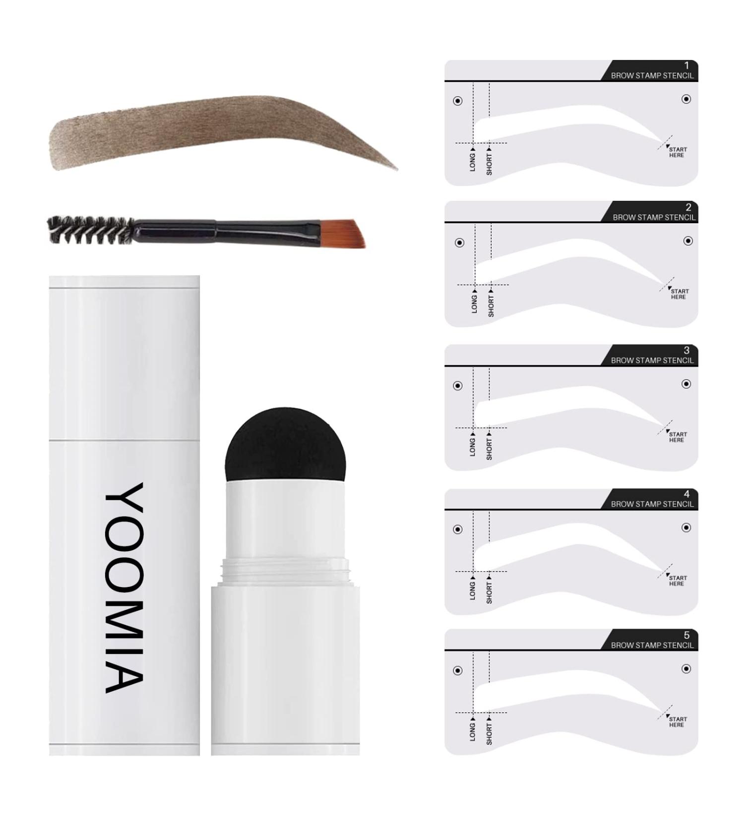 Waterproof Eyebrow Stamp Stencil Kit - Long Lasting Taupe Brow Shaping Powder - Buy Online on GoSupps.com