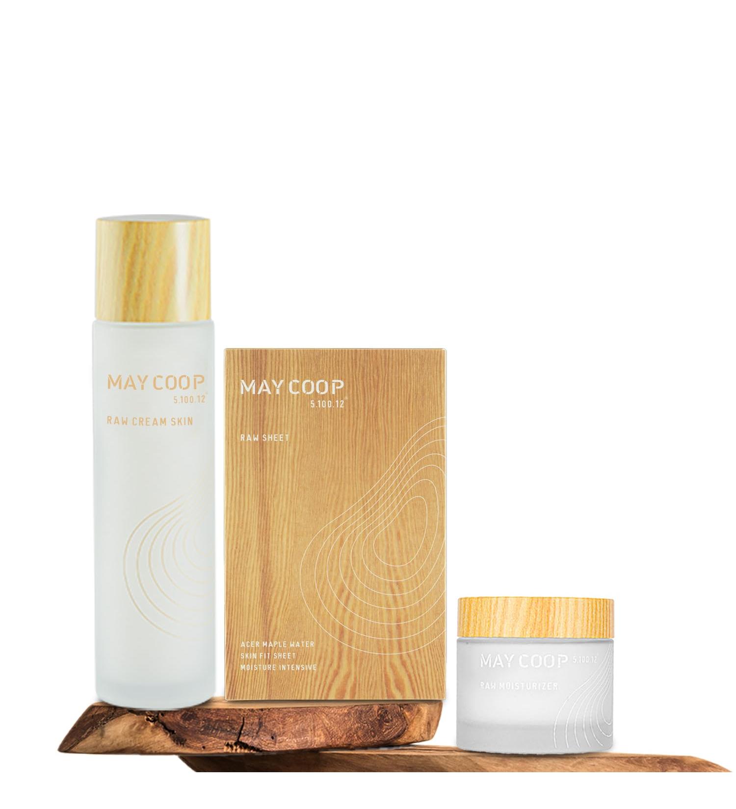 MAYCOOP 3 Step Korean Skincare Set | Moisturizing Toner Cream & Mask for All Skin Types - Hydrating & Nourishing - Buy Online on GoSupps.com