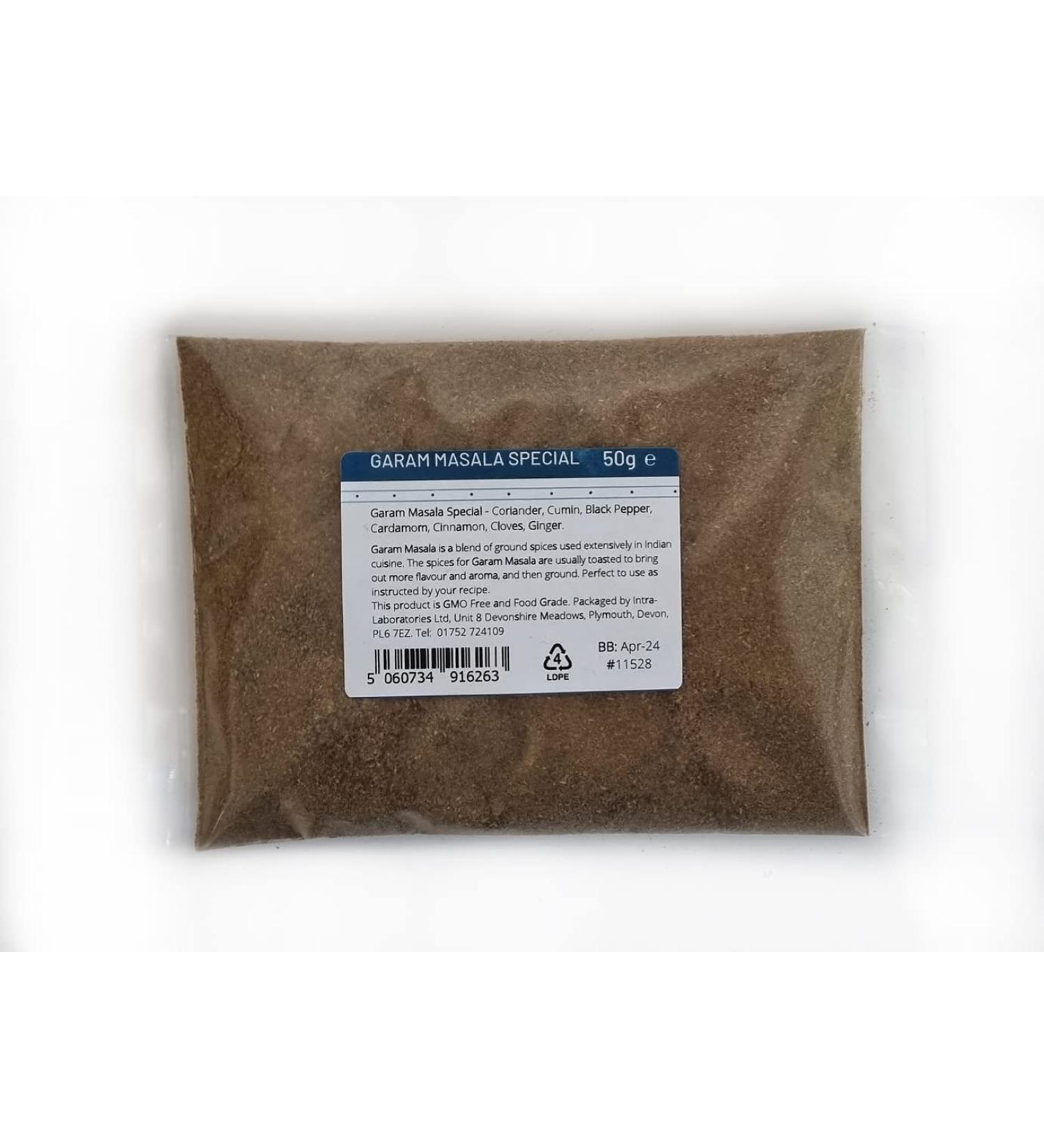 Entirely Ingredients Garam Masala Special Fine Powder 50g Mixed Spices - Selected for Premium Quality - Buy Online on GoSupps.com