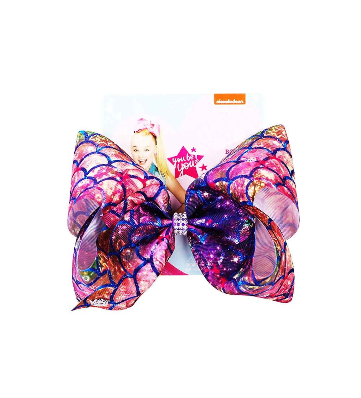 Siwa Style 8 Inch Large Mermaid Hair Bow Alligator Clips - Perfect Xmas Gift for Girls - Buy Online on GoSupps.com