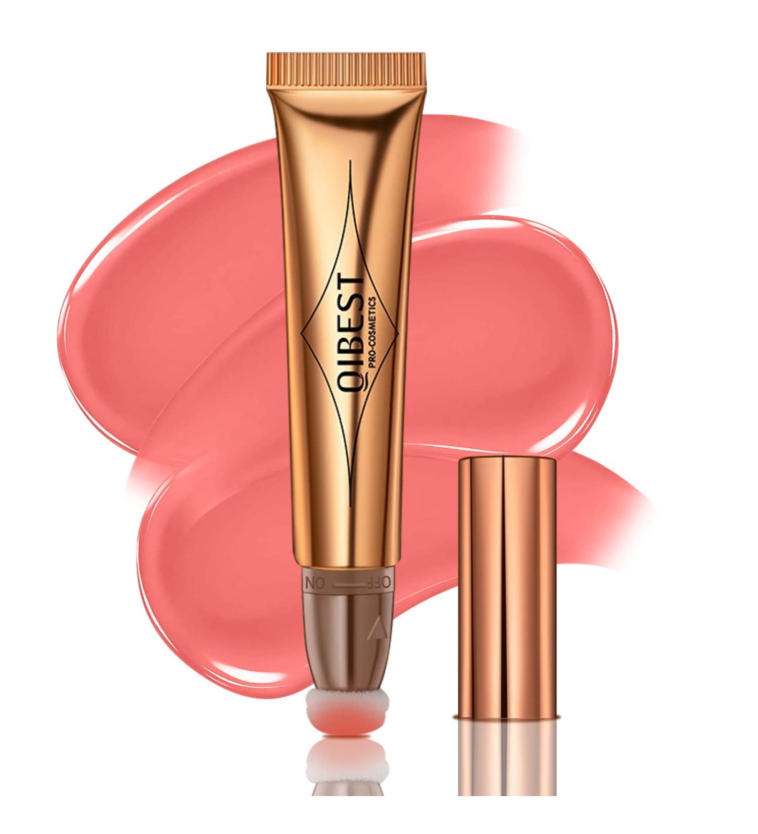 LSxia Liquid Blush Beauty Wand - Matte Cream Blush with Cushion Applicator | Smooth Natural Finish | Lightweight and Easy to Blend | Long-wearing Formula | 2 Blush Pink - Buy Online on GoSupps.com