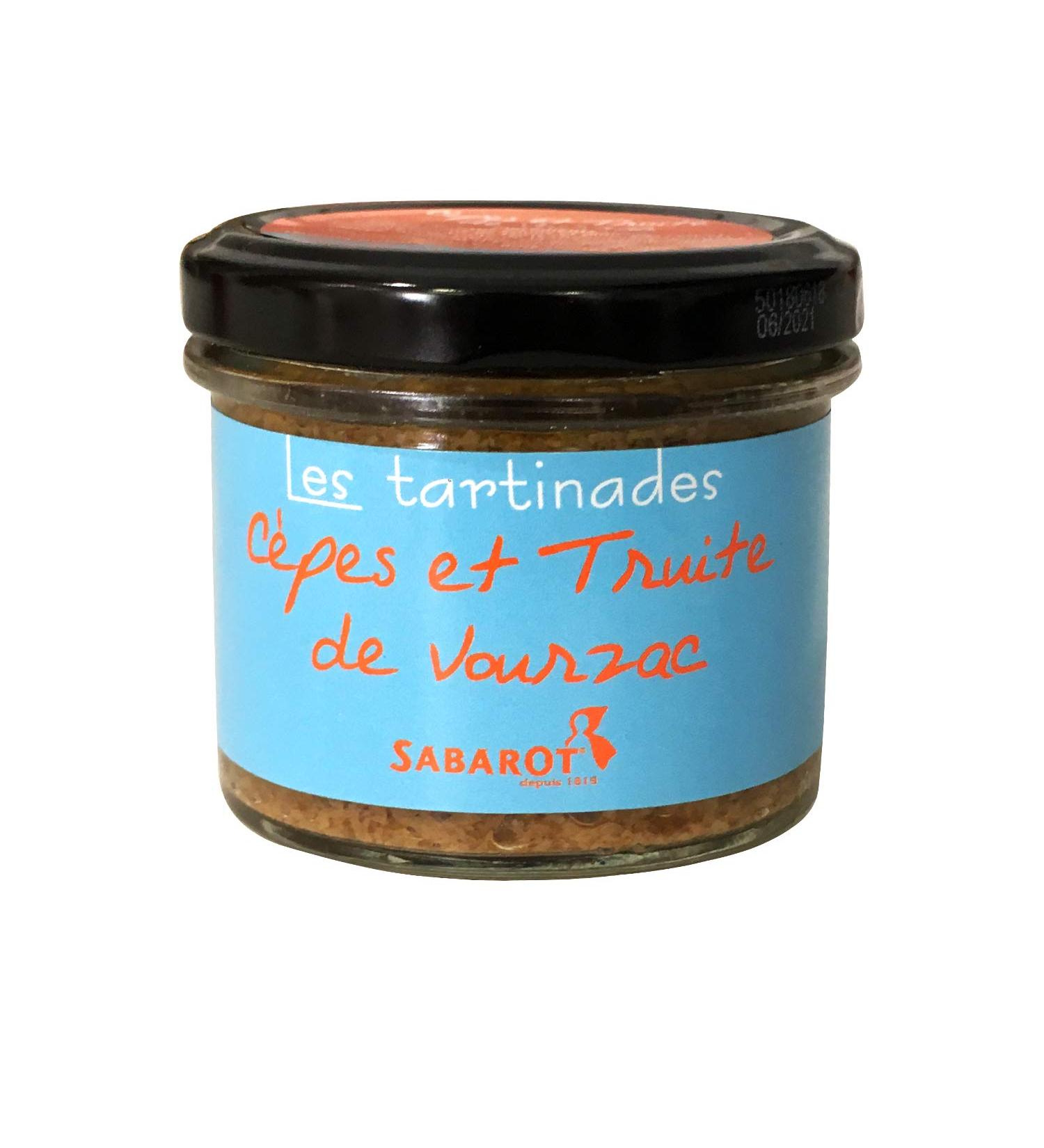 Sabarot - Porcini mushrooms and vourzac trout spread 90 g