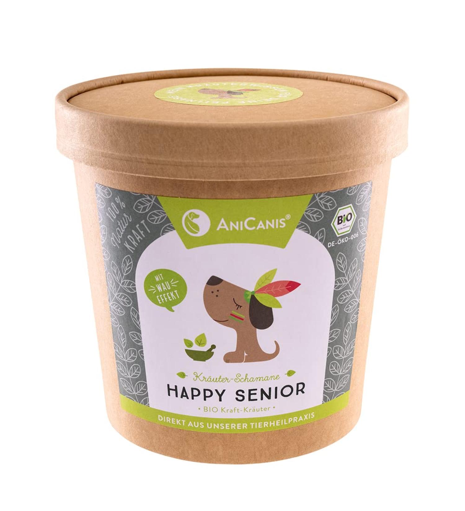 Anicanis Bio Herbal Mix for Happy Senior Dogs - Organic 100g | Vet-Approved Natural Formula for Older Pets - Buy Online on GoSupps.com
