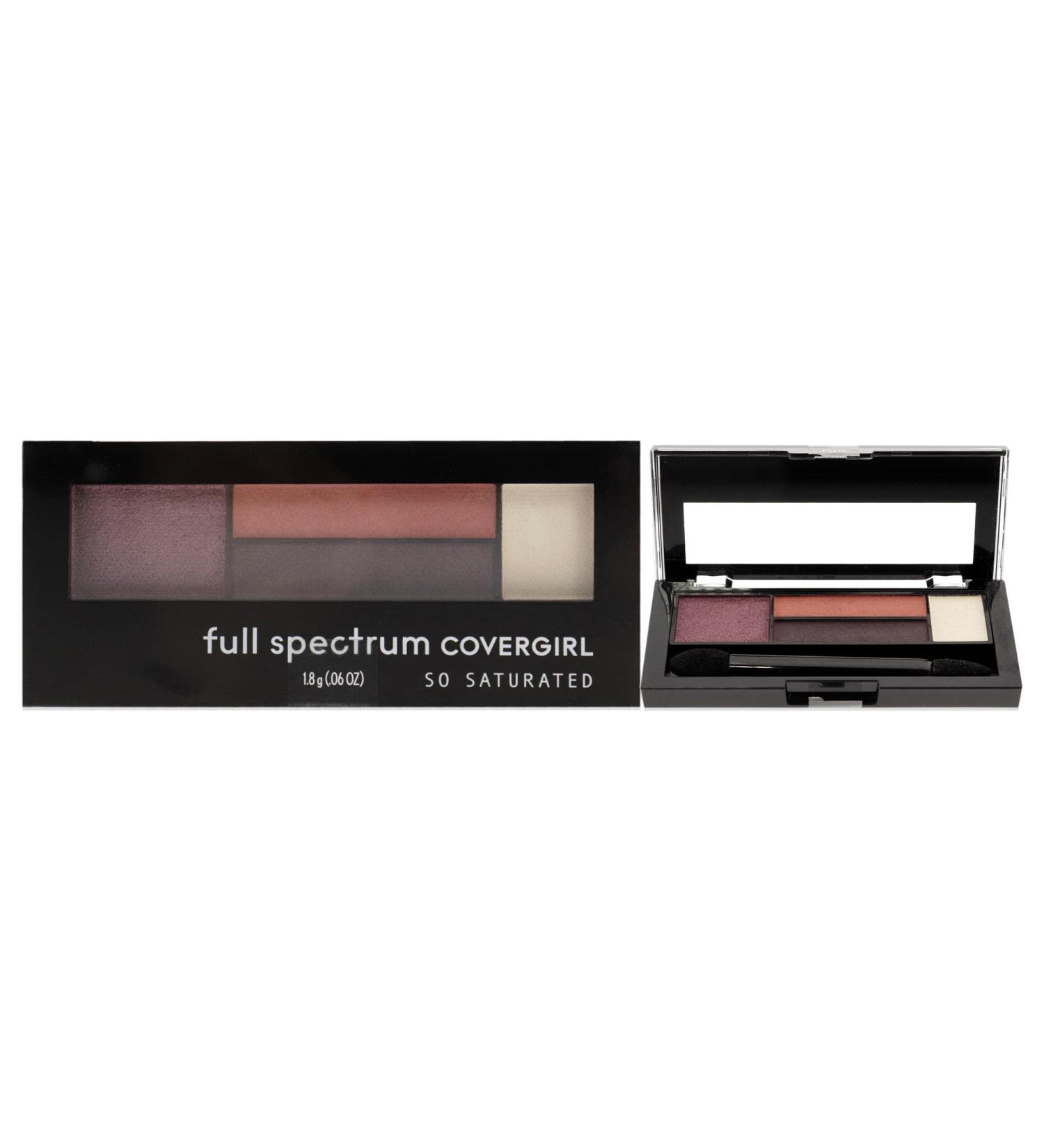 COVERGIRL So Saturated Quad Palette With It - 0.06 oz 4-Shadows | Long-Lasting Pigmented Eyeshadow Palette - Buy Online on GoSupps.com