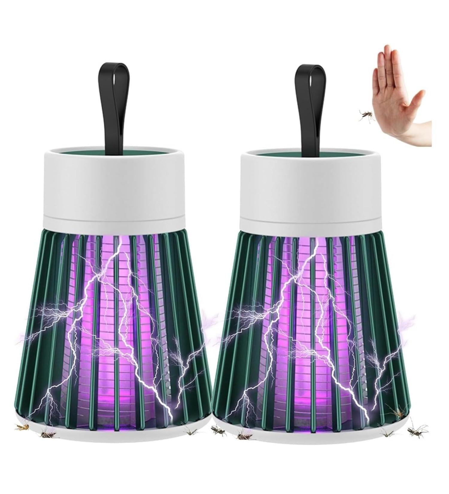 2PCS Mosquito Zapper 2024 Upgraded Mosquito Zapper USB Charing and Low Noise 2.0 Suitable for Indoor Home Garden Camping Picnic - Buy Online on GoSupps.com