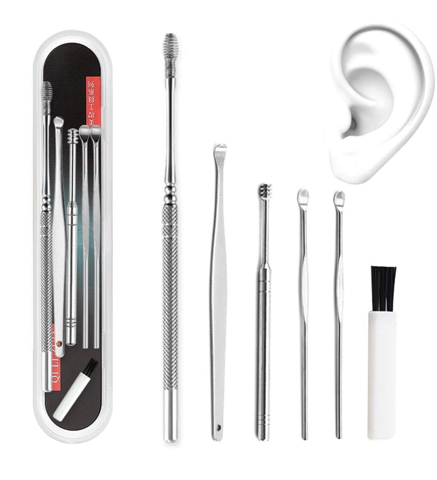 Yakamoz 5 Ear Wax Remover - Stainless Steel Medical Ear Cleaner | Effective Ear Wax Removal Tool - Buy Online on GoSupps.com