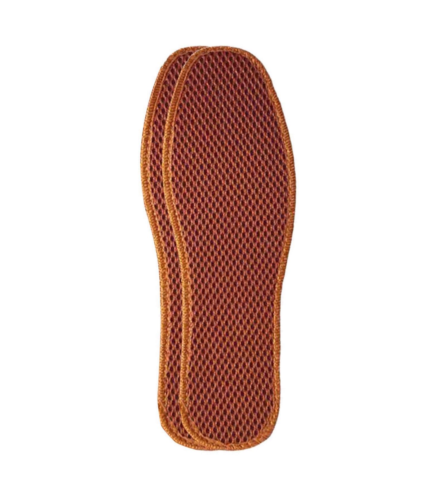 Bamboo Charcoal Mesh Insoles - Sweat-Absorbent & Washable Shoe Pads for Men's Leather Shoes (Khaki 43) - International Shipping Available - Buy Online on GoSupps.com