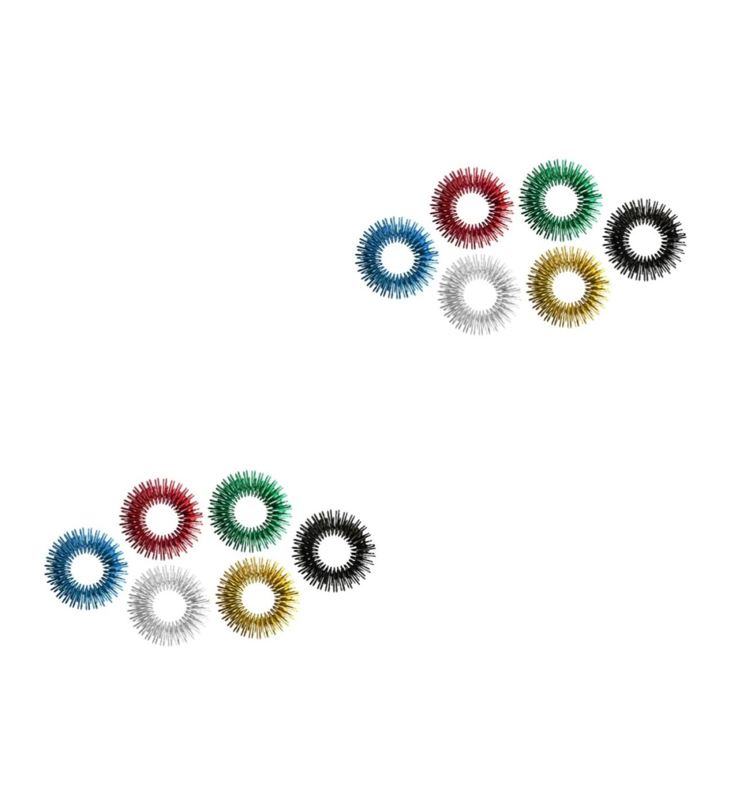 Buy Beaupretty 12-Count Finger Massage Toys - Stress Relief Rings for Kids | International Shipping Available - Buy Online on GoSupps.com