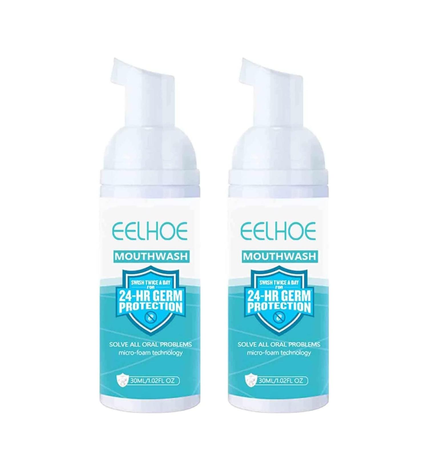 Teethaid Mouthwash & Whitening Foam Toothpaste - Fresh Breath & Dental Health (2PCs) | Buy Internationally - Buy Online on GoSupps.com