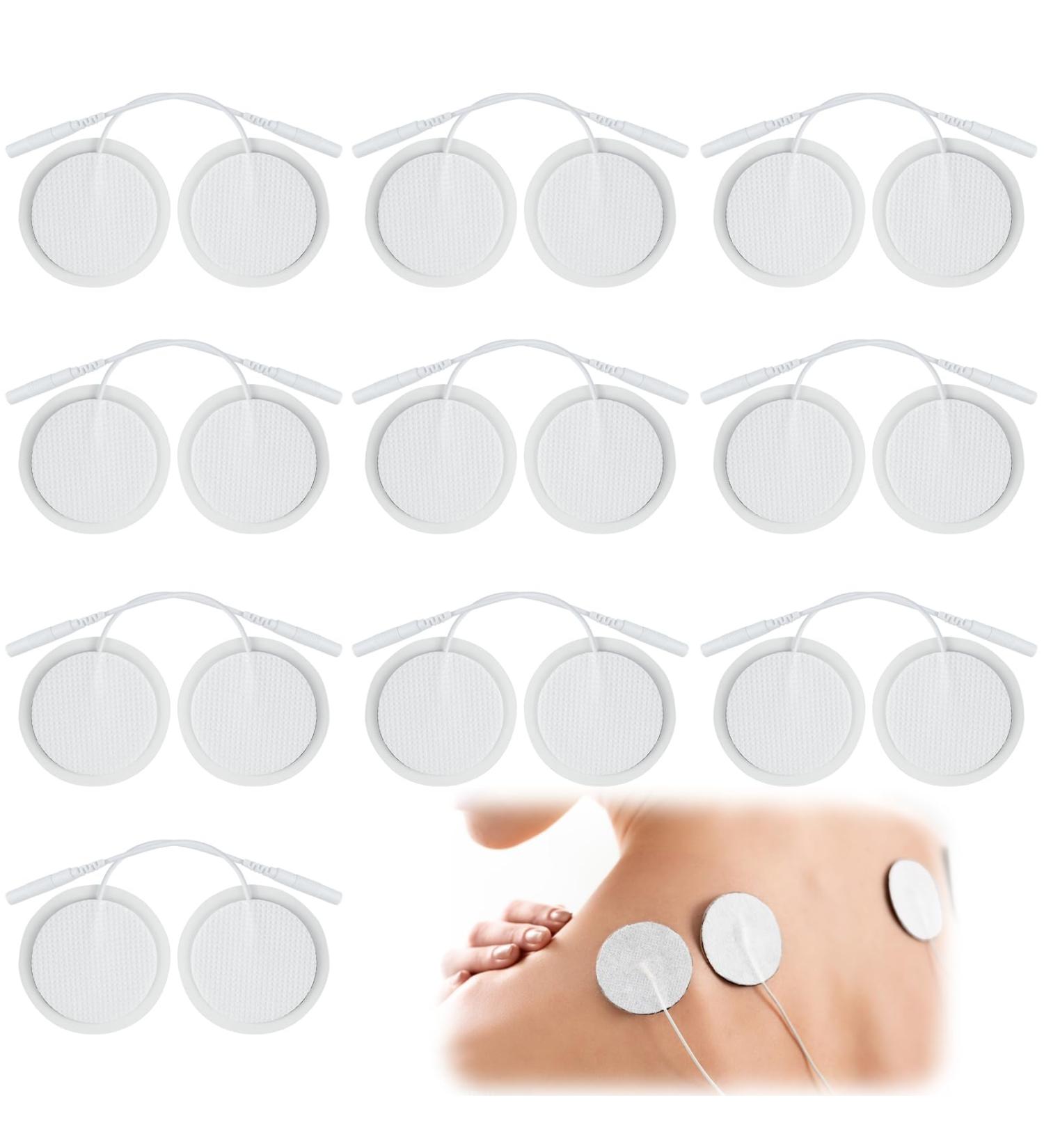 THER TESN Electrodes Pads - 20 Reusable 4x4 cm TENS-EMS Electrode Pads with 2mm Plug-in Connection Perfect for TENS Devices & EMS Trainers - International Shipping Available - Buy Online on GoSupps.com