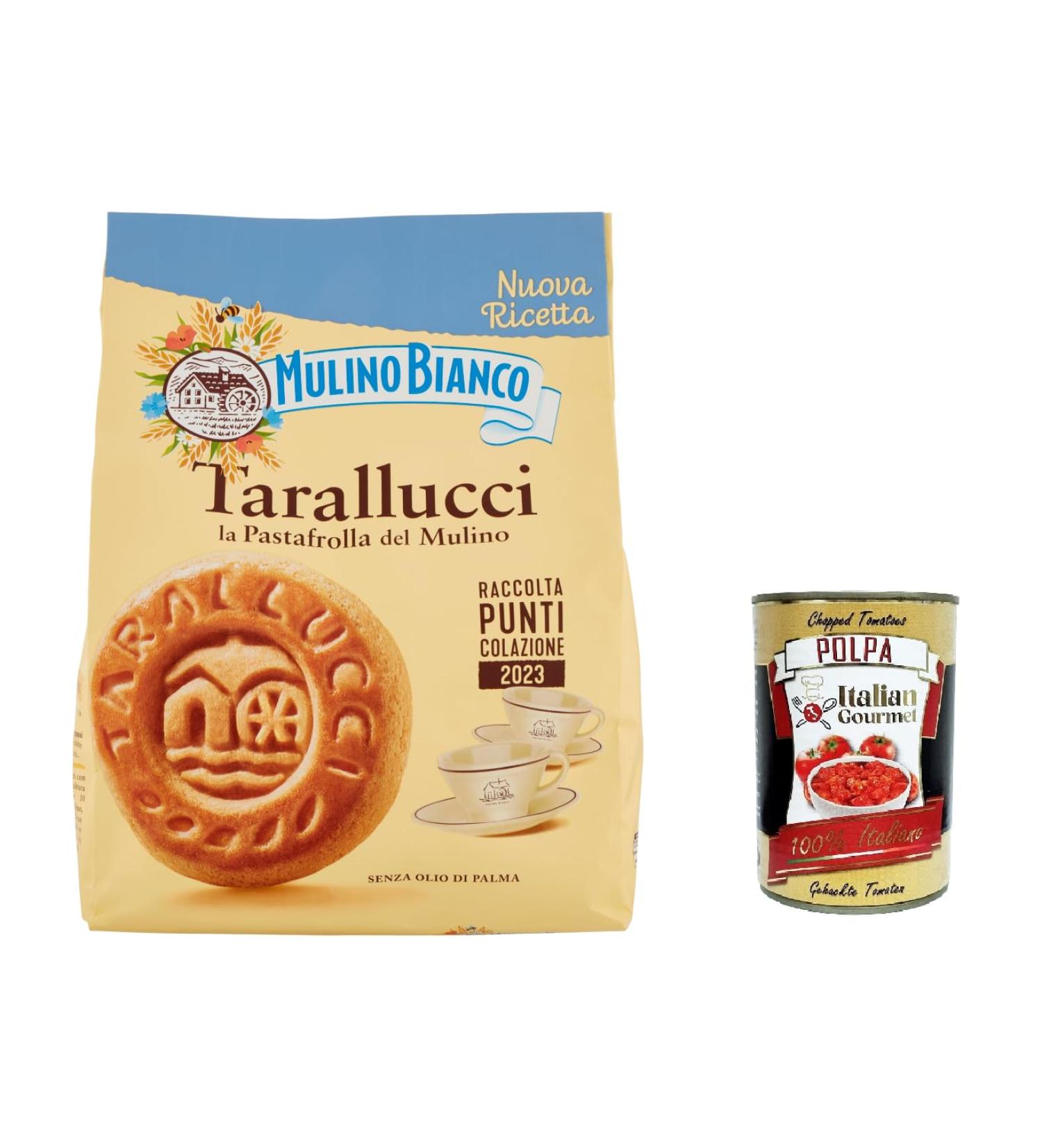 Italian Gourmet E.R. Mulino Bianco Tarallucci Pack of 6 shortbread biscuits with fresh eggs 800g + Italian Gourmet Polpa 400g - Buy Online on GoSupps.com