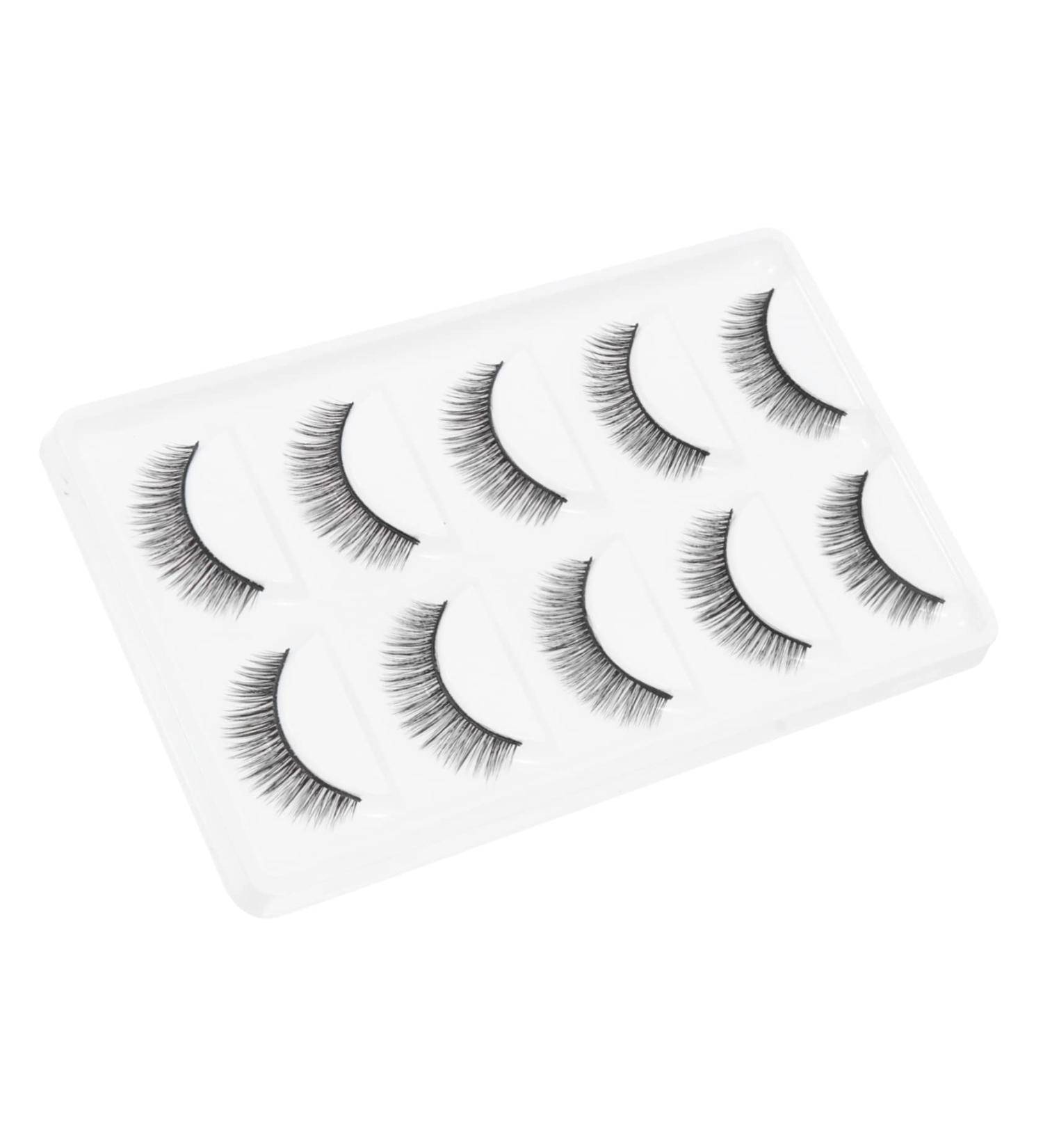 Beavorty 10 Pairs short false eyelashes False Eye Lashes false lashes Handmade Eyelashes 3d artificial eyelashes reusable eyelashes makeup brishes women 6d extend make up artificial fiber - Buy Online on GoSupps.com