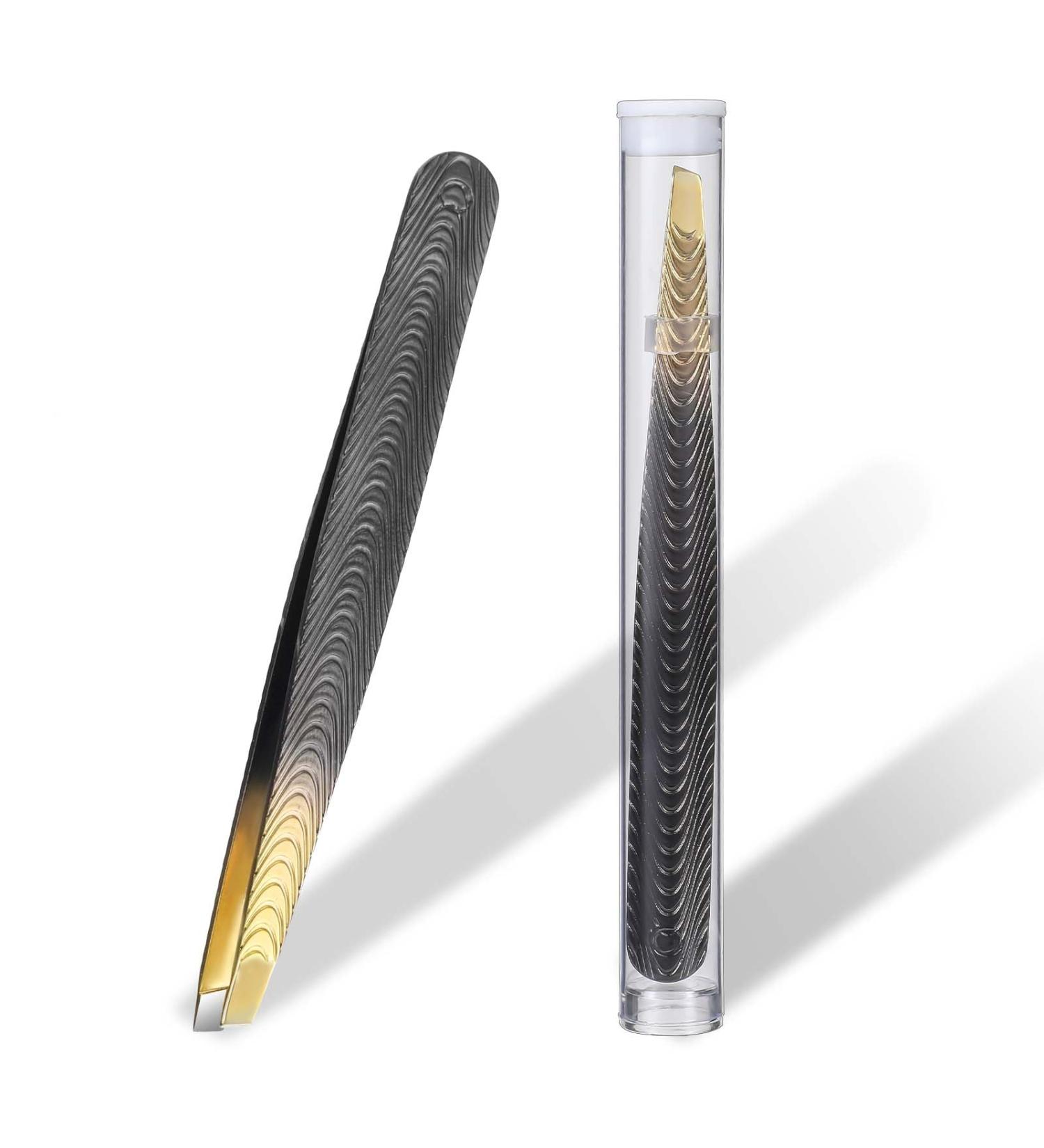 Andibro Eyebrow Hair Removal Tweezers Stainless Steel Precision Eyebrow Pluckers Non-Slip Handles No Gaps Professional Flat Tip for Ingrown Facial Hair Lashes Home Men Women Beauty Salon(slanted tip) - Buy Online on GoSupps.com