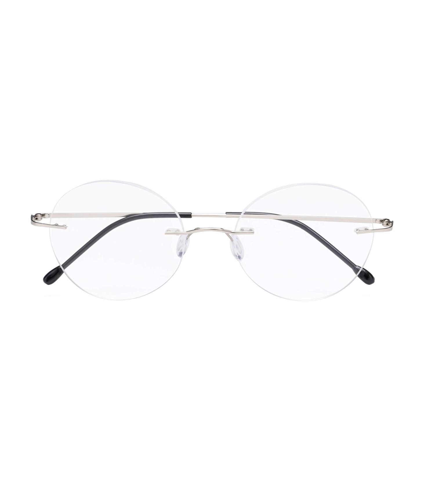 CessBlu Rimless Round Reading Glasses for Men & Women - Silver +1.25 Magnification - Stylish & Lightweight - Buy Online on GoSupps.com