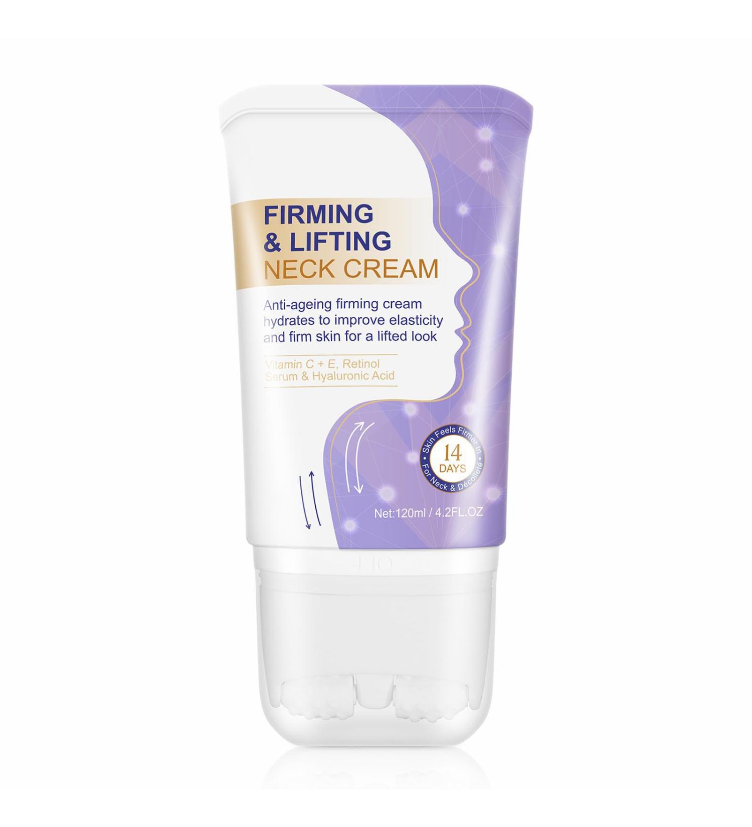 Tighten and Lift Neck Cream Neck Firming Cream with Retinol Hyaluronic Acid Vitamin C+E - 120ml Anti-Ageing Cream for Tightening Firming Lifting Reduces Sagging Skin for Youthful Look - Buy Online on GoSupps.com