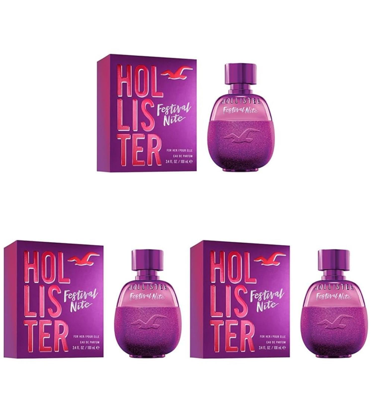 Hollister Festival Nite Women EDP Spray 3.4 oz HO26811 (Pack of 3) 3.4 Fl Oz (Pack of 3) - Buy Online on GoSupps.com