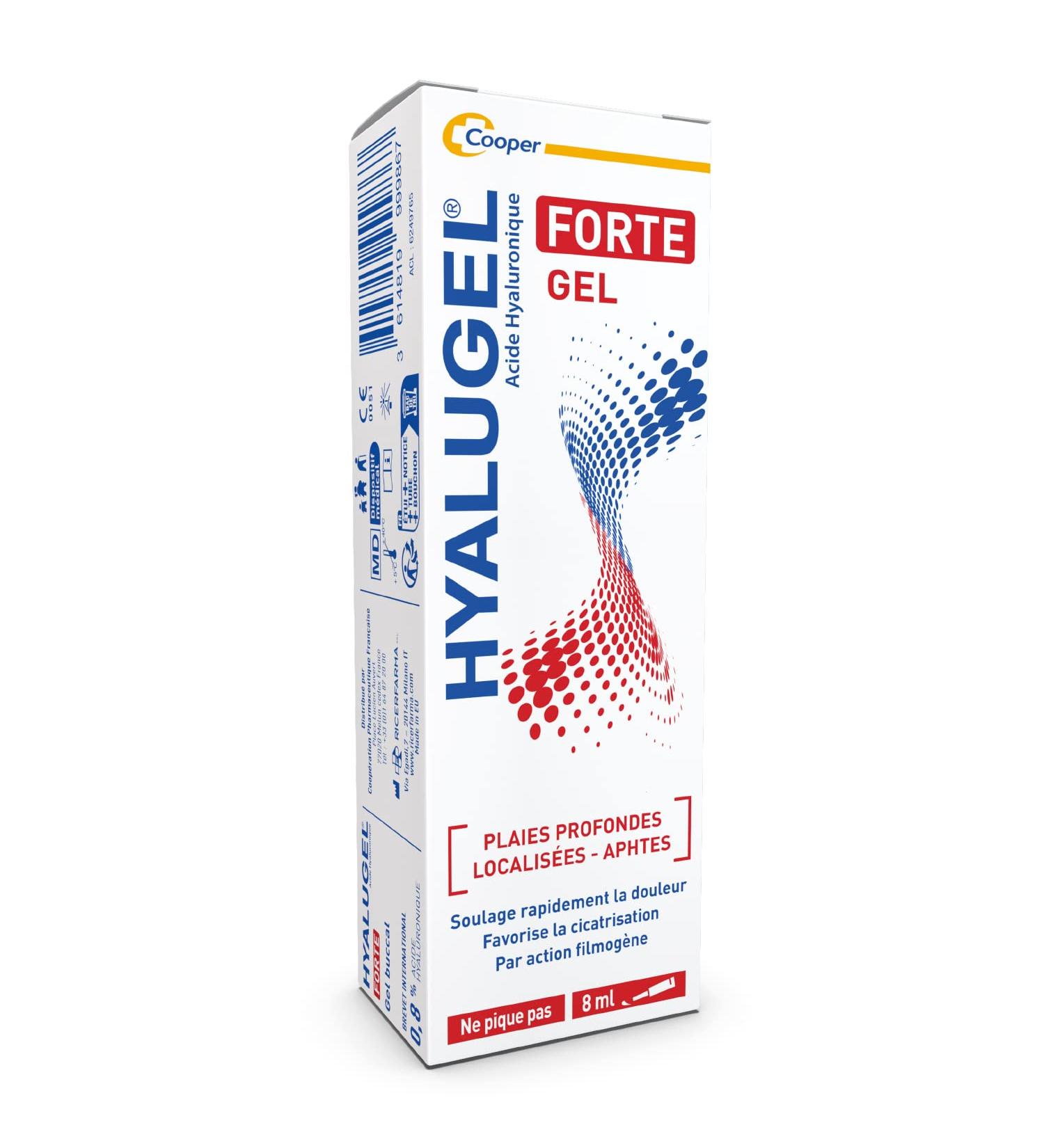 HYALUGEL - Oral gel - Deep localized wounds - Severe and painful oral lesions - Aphthae - Hyaluronic Acid - Tube - 8 mL - Buy Online on GoSupps.com