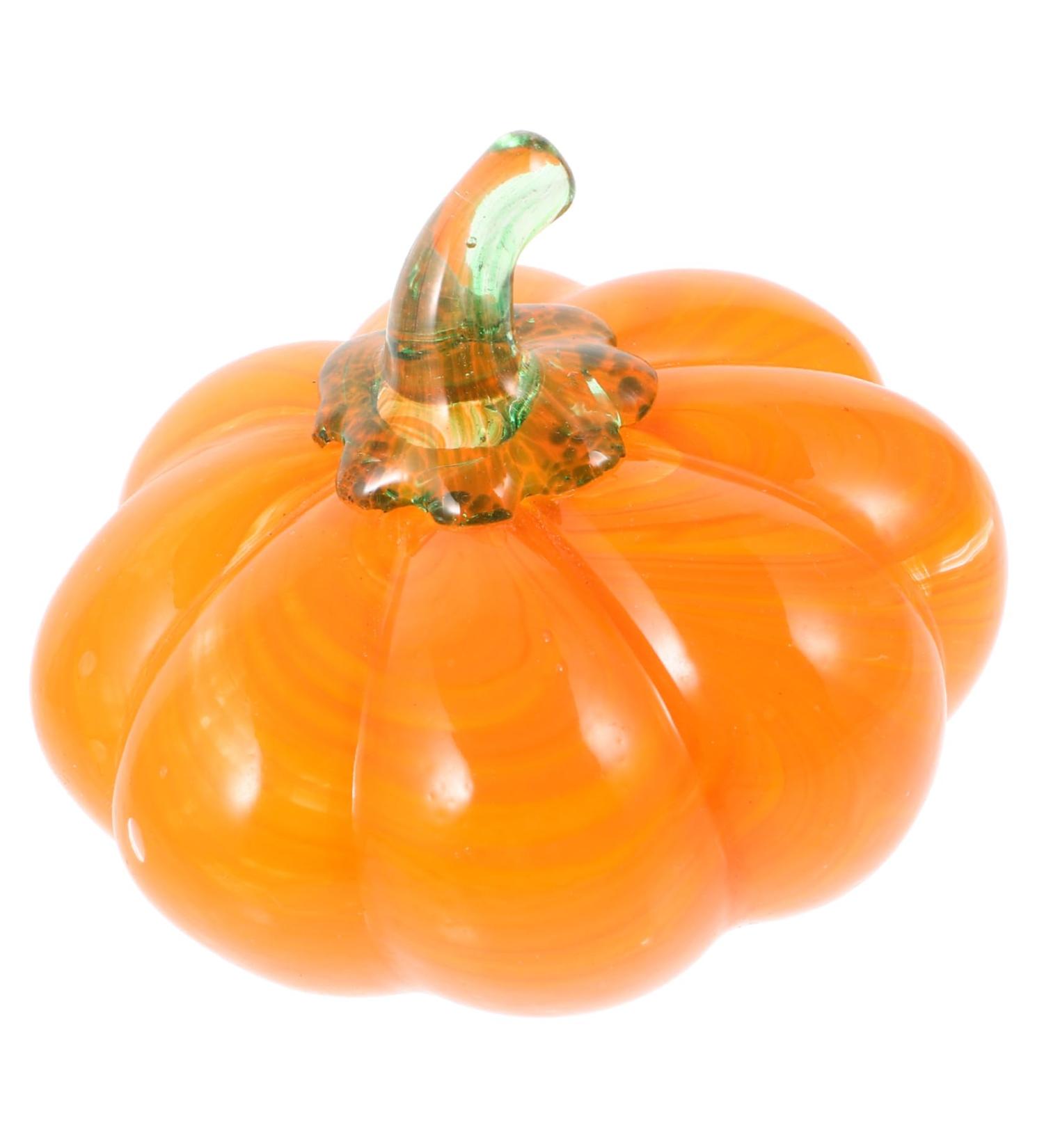 Amosfun Hand Blown Glass Pumpkin Fall Decoration Fake Pumpkin Mini - Buy Online on GoSupps.com