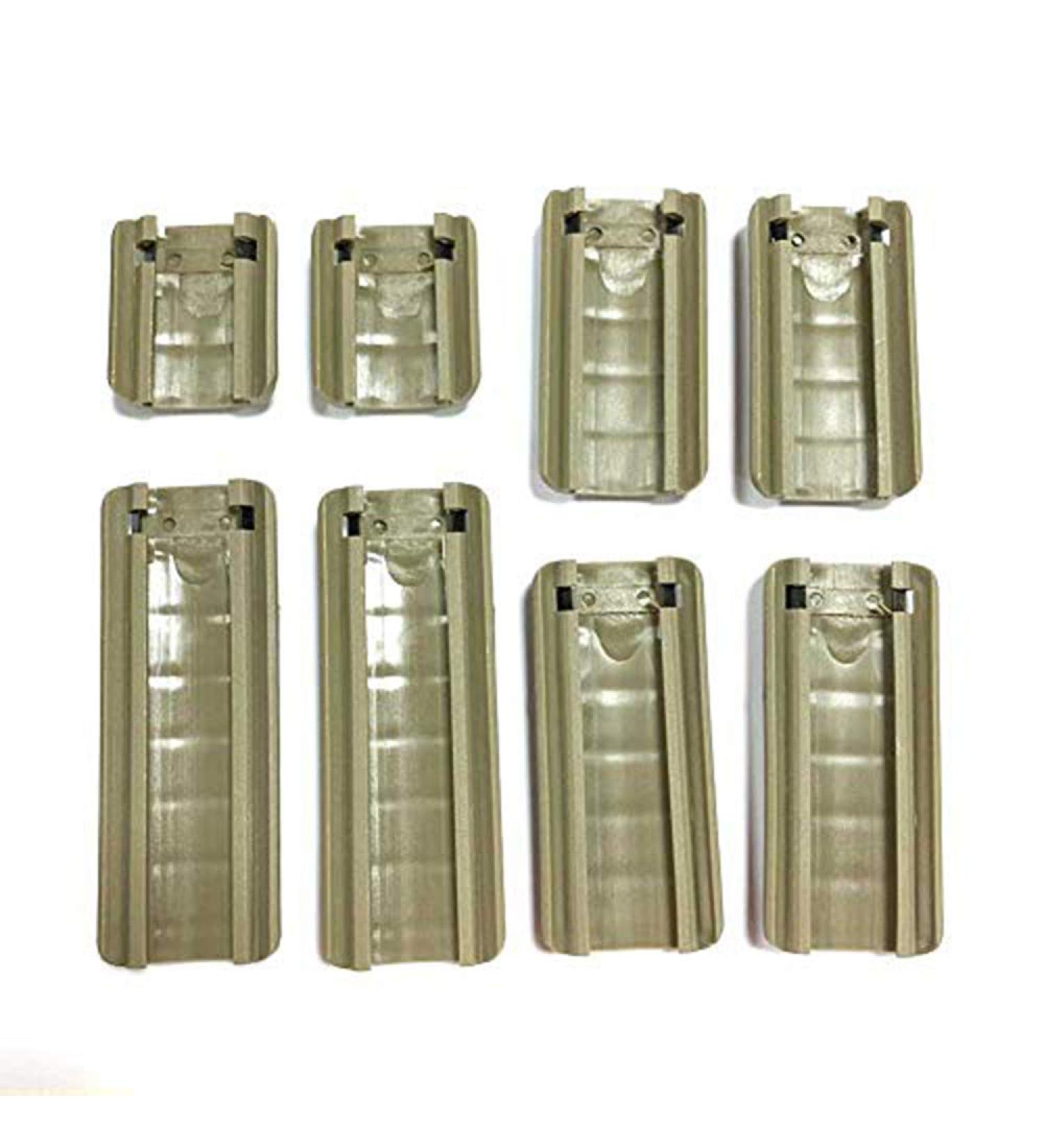 ATAIRSOFT 8 Pcs RAS RIS Picatinny Rail Cover Set 42mm 67mm 80mm 98mm AC23