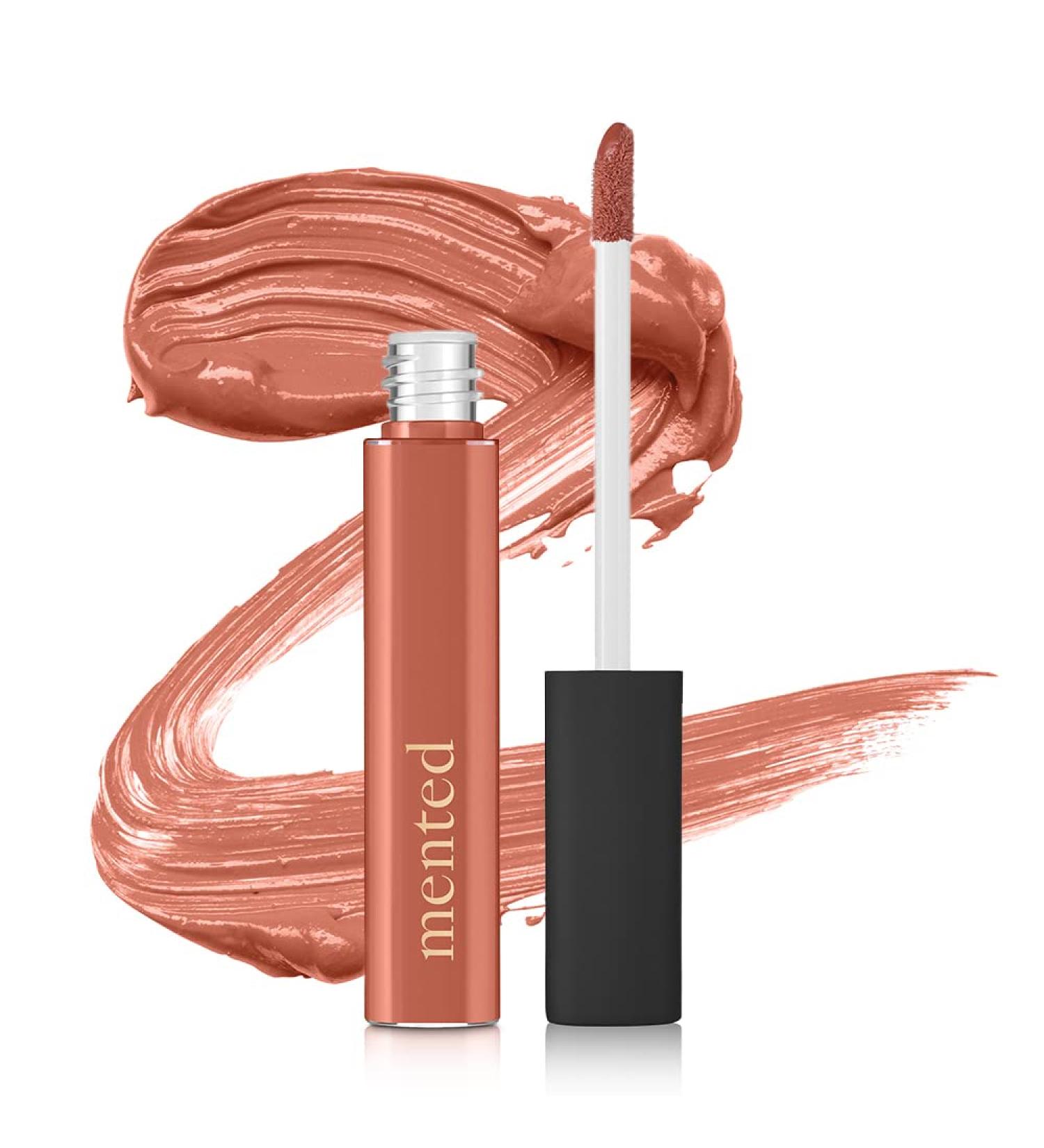 Mented Cosmetics Coral Peach Pink Lip Gloss Coralition - Vegan, Paraben-Free, Cruelty-Free Gloss Topper for Long-Lasting Moisturizing Beauty - Buy Online on GoSupps.com